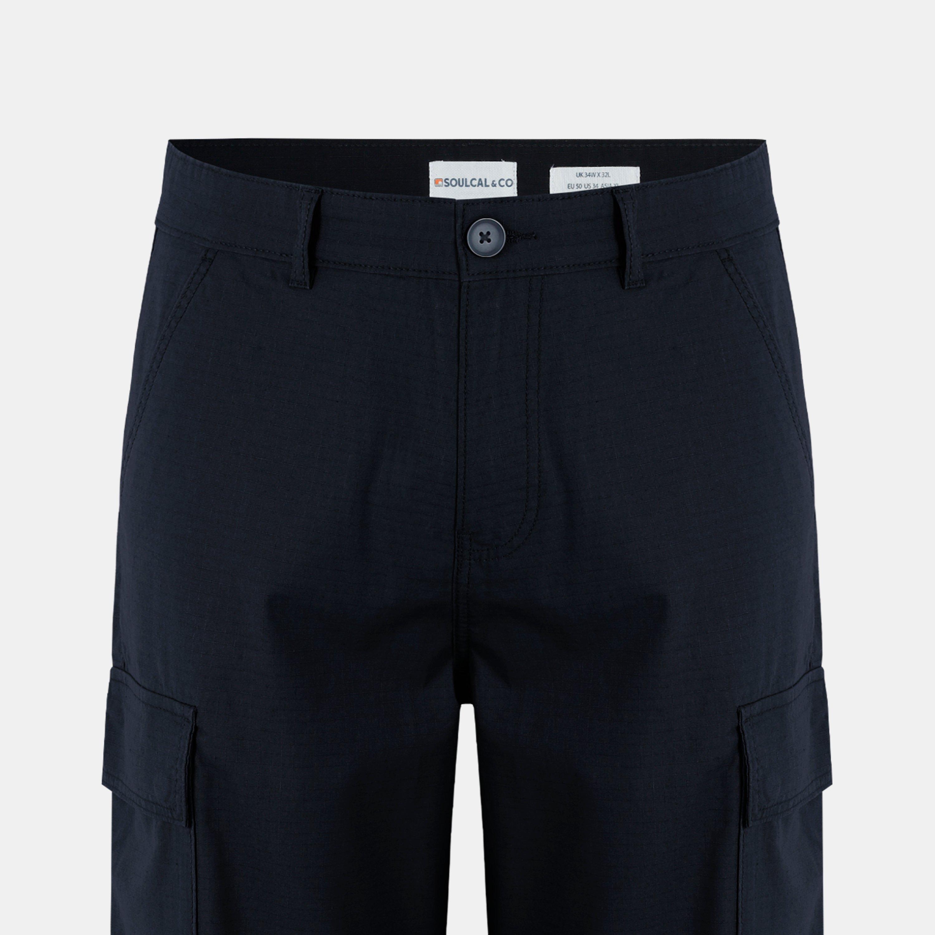 Zwart - SoulCal - Soul Rip Cargo Trousers - 4