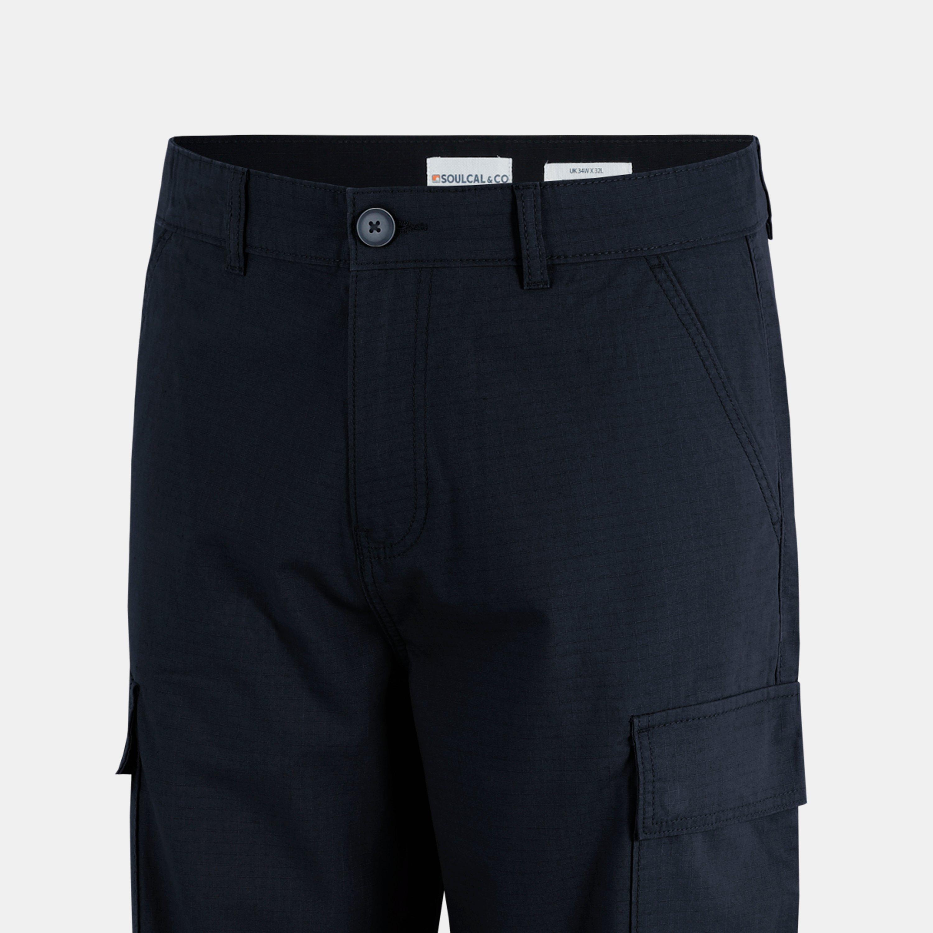 Zwart - SoulCal - Soul Rip Cargo Trousers - 5