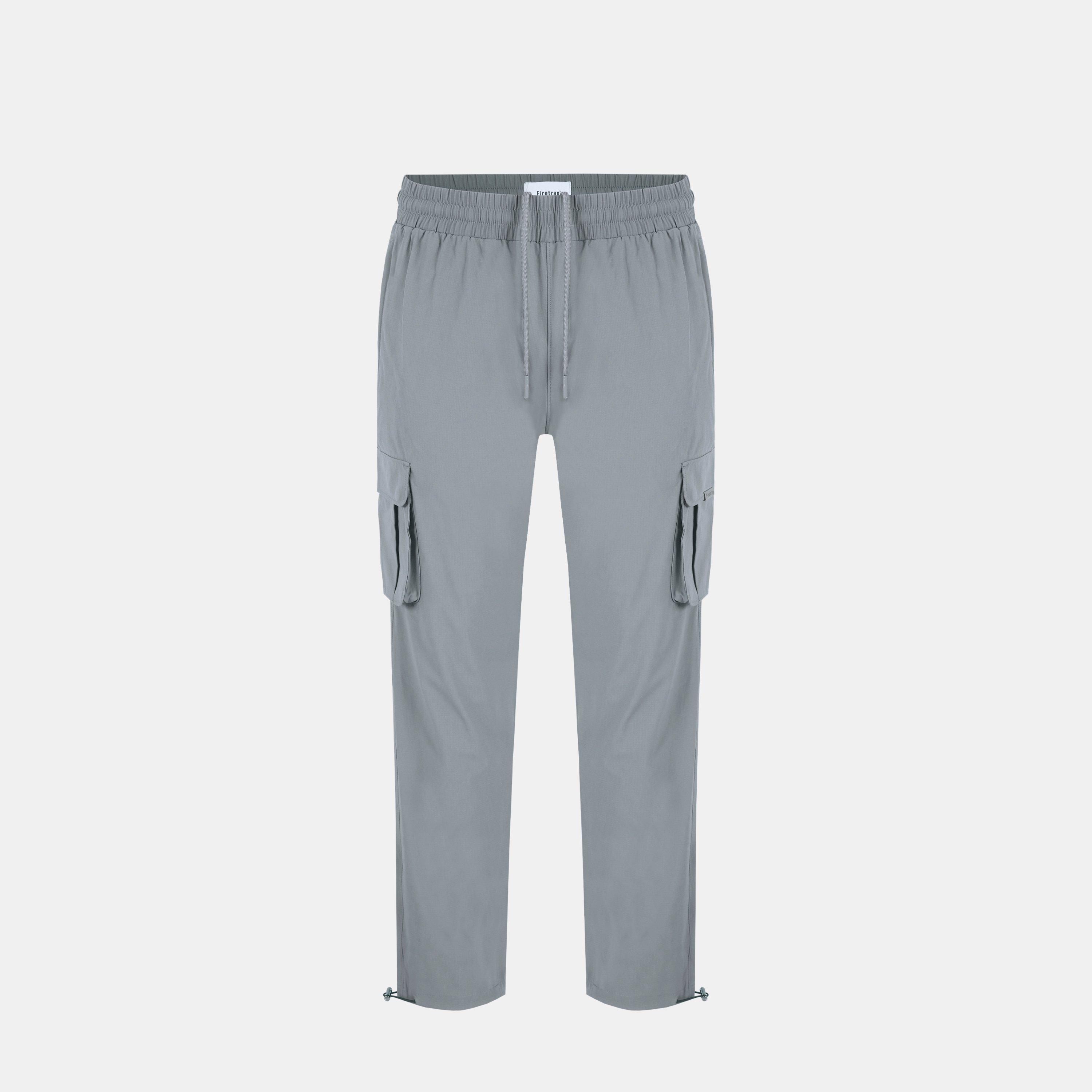 Firetrap Men's Tech Cargo Trousers - Light Grey - 32W R