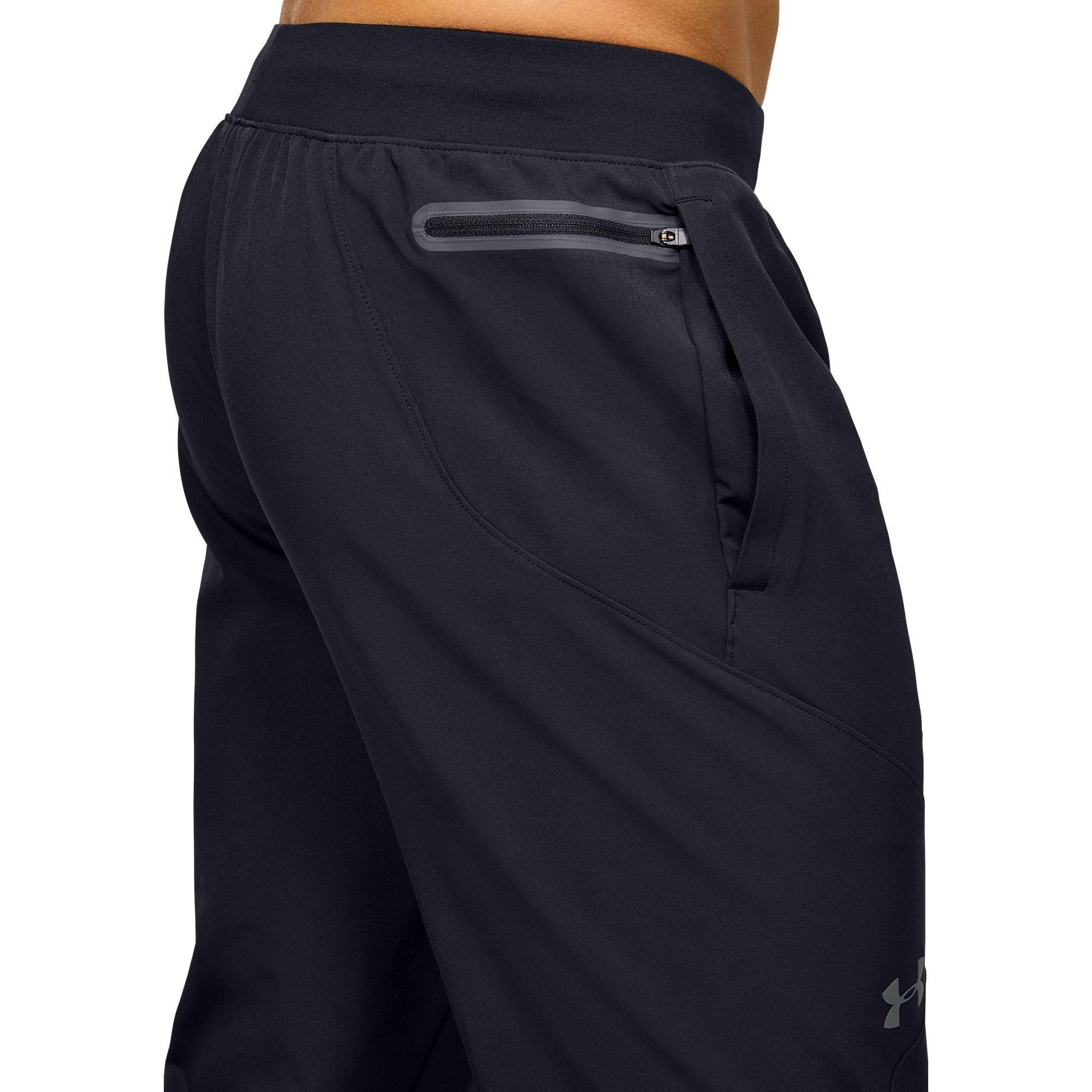 Blk/Pitch Gry - Under Armour - Unstoppable Jogging Pants Mens - 9