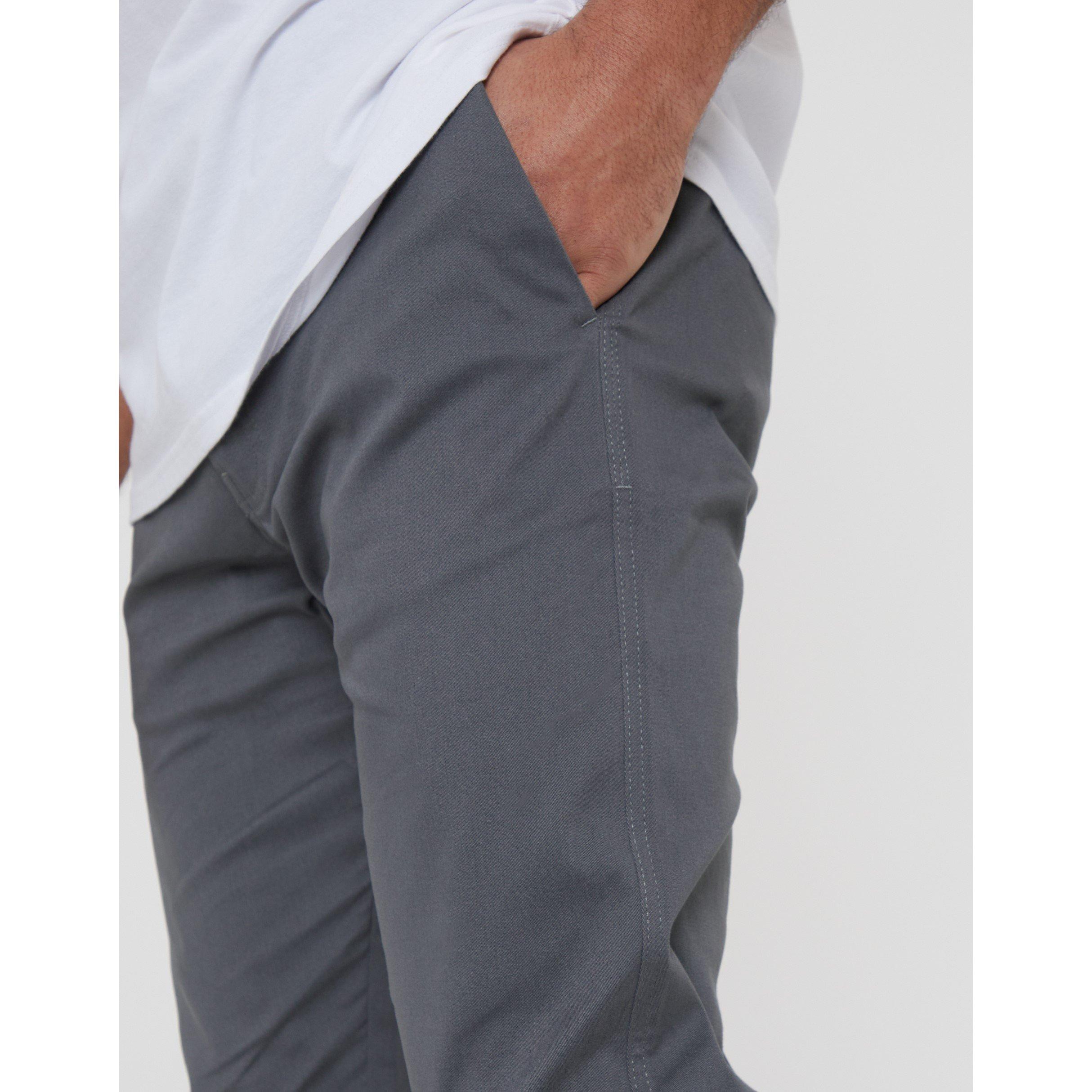 Slate - Threadbare - Men's Slim Fit Trousers - 4