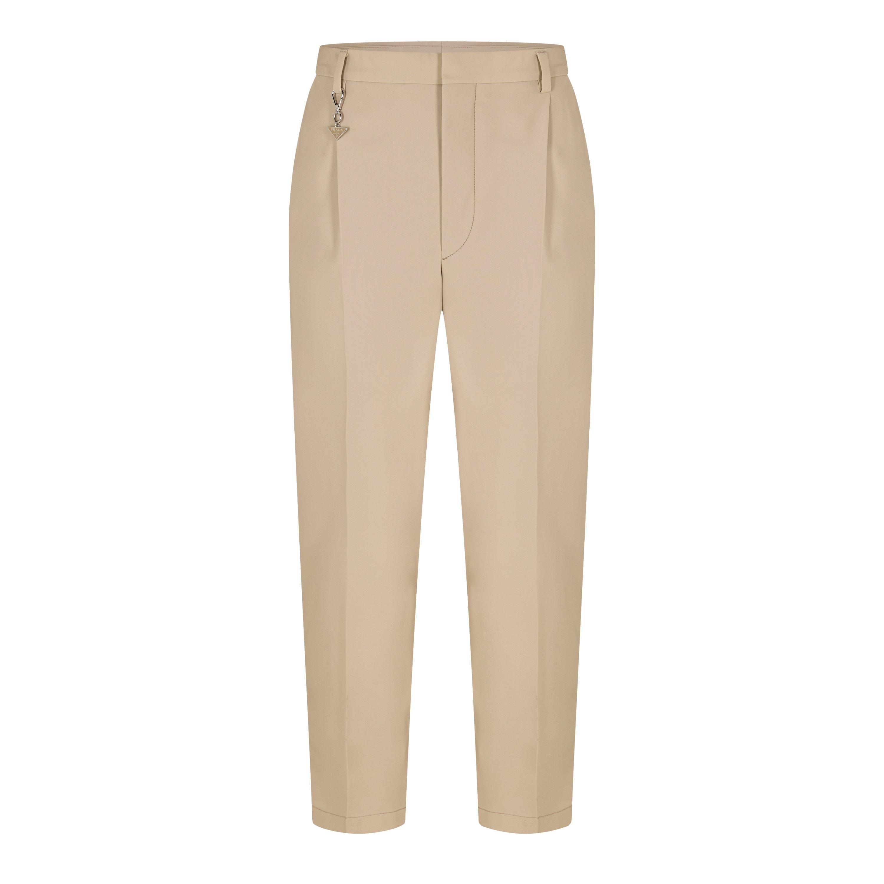 Prada Men's Straight Leg Trouser - Sabbia - M