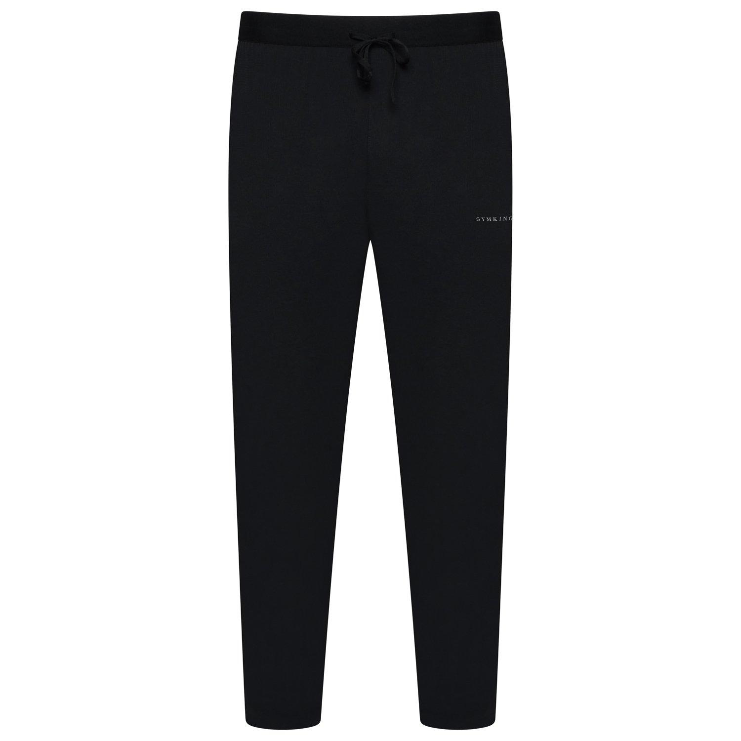 Black/Graphite - Gym King - Mens Progress Woven Tracksuit Bottoms - 1