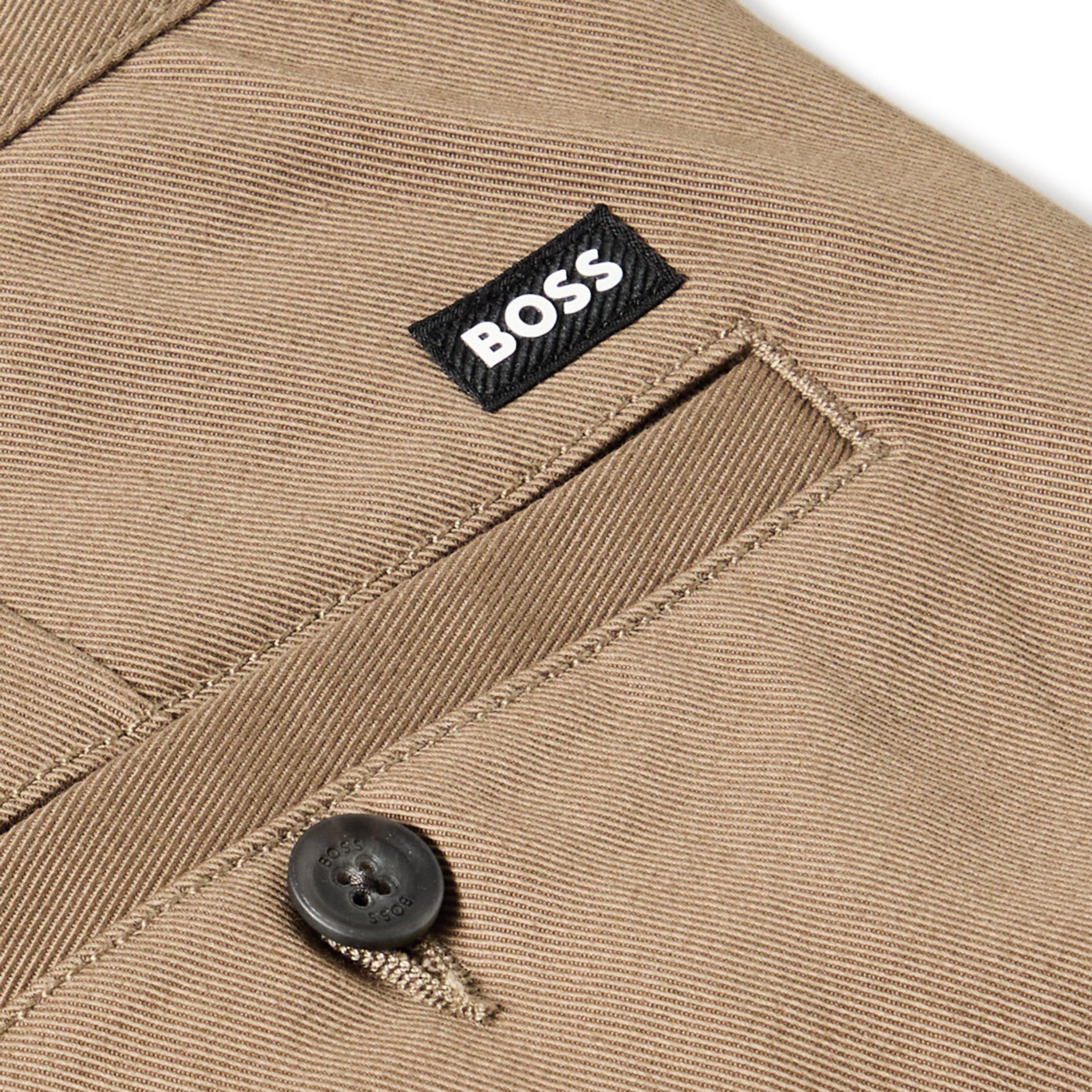 Open Brown - Boss - Men's Kaiden-Dpl Straight Leg Trousers - 3