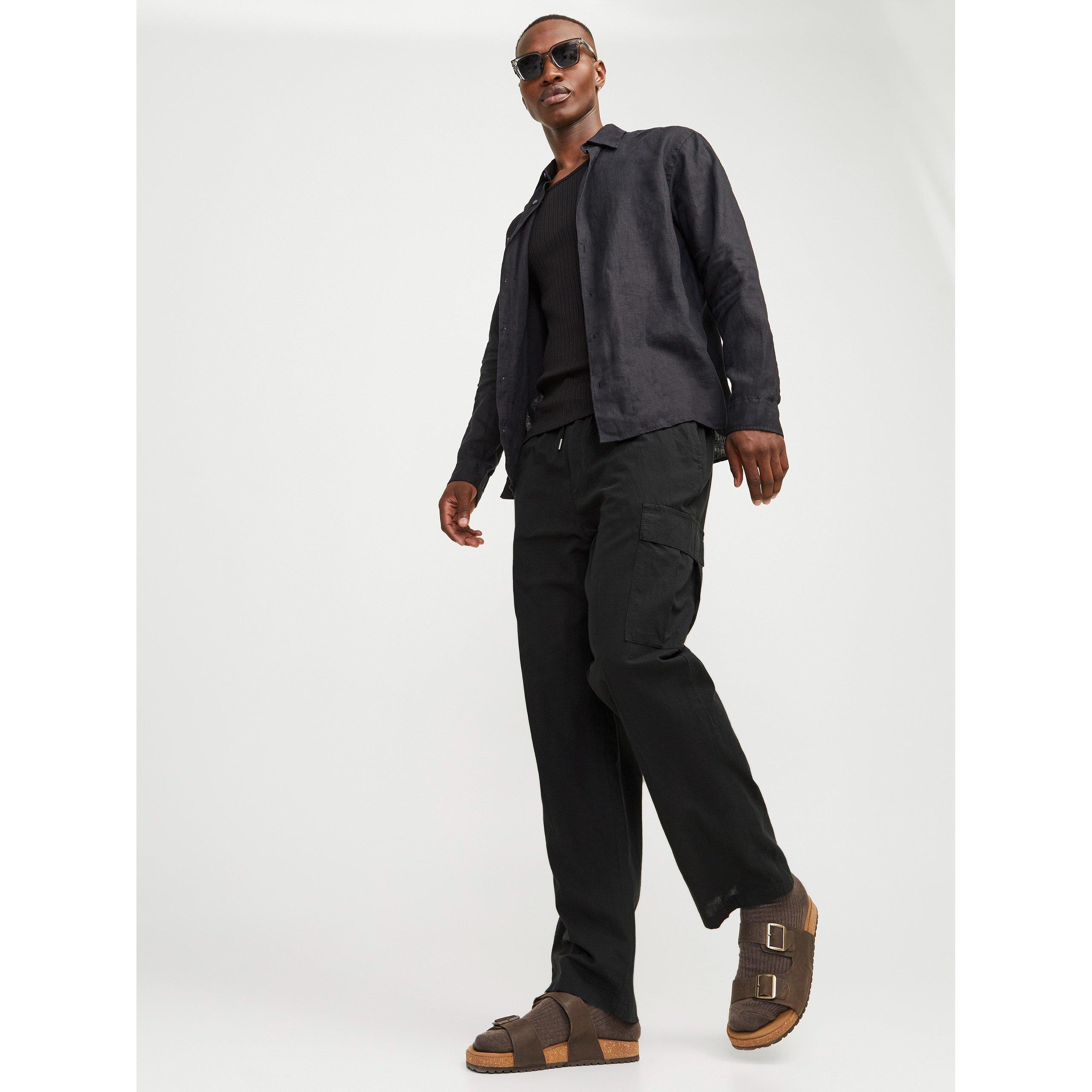 Zwart - Jack and Jones - Karl Cargo Trousers - 4