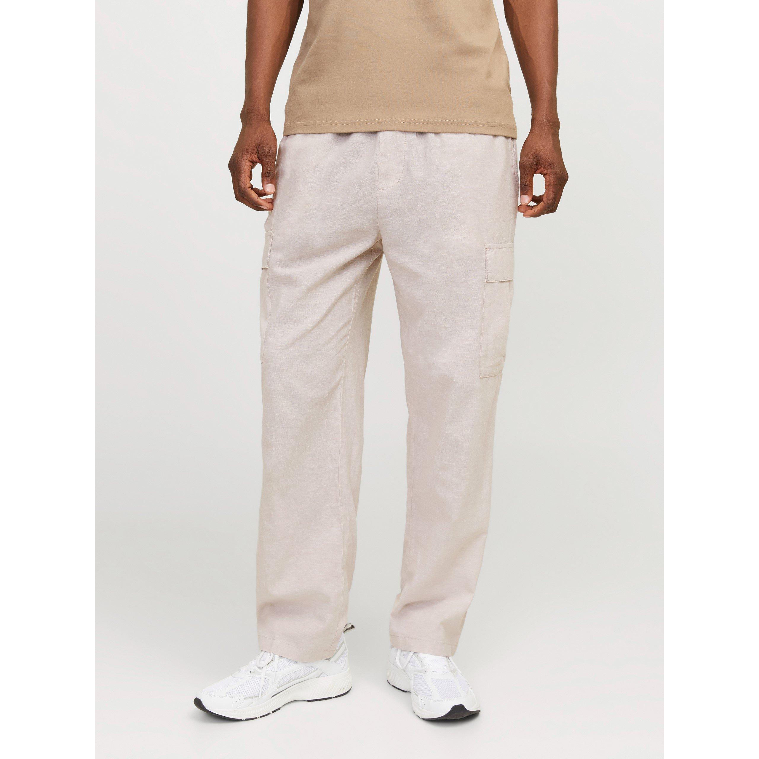 Jack And Jones Men's Karl Cargo Trousers - Crockery - XS