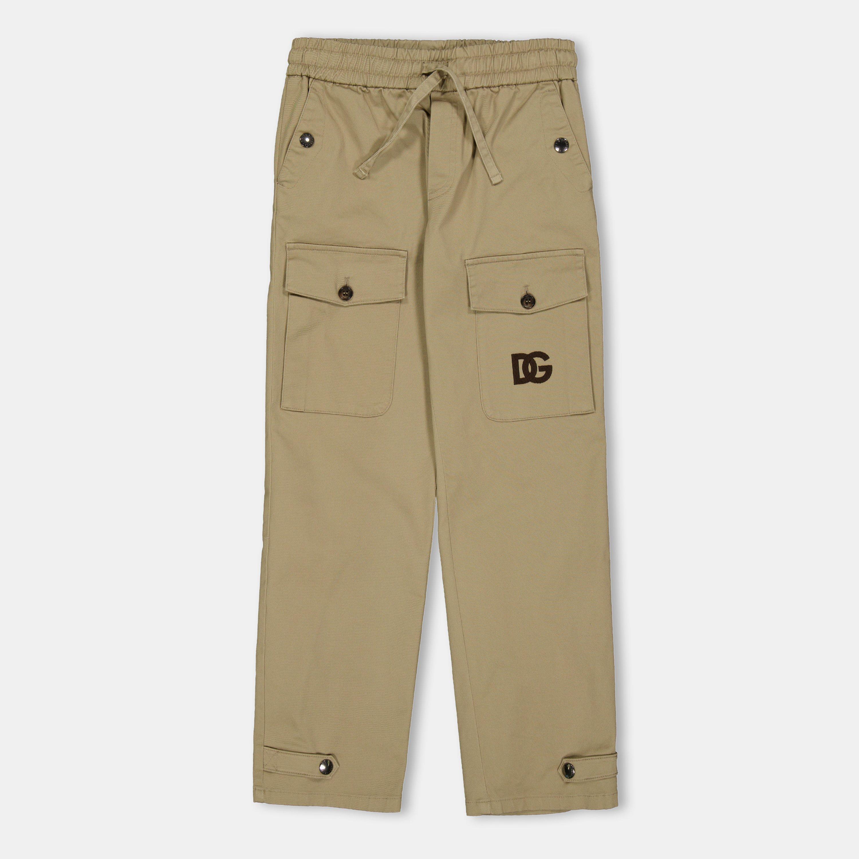 Beige M0208 - Dolce and Gabbana - Kids' Chinos - 1