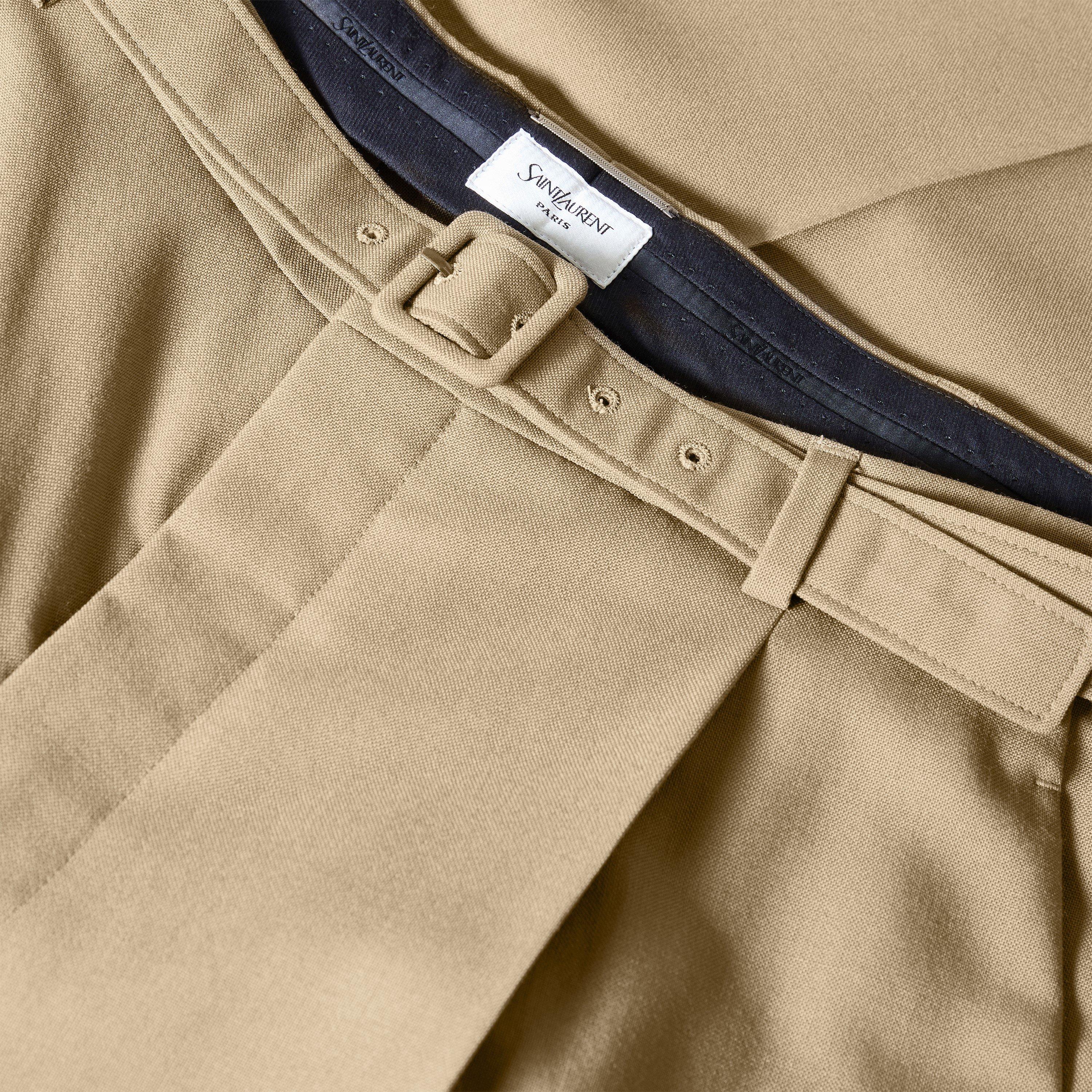 Beige - Saint Laurent - Men's Straight Leg Trousers - 3