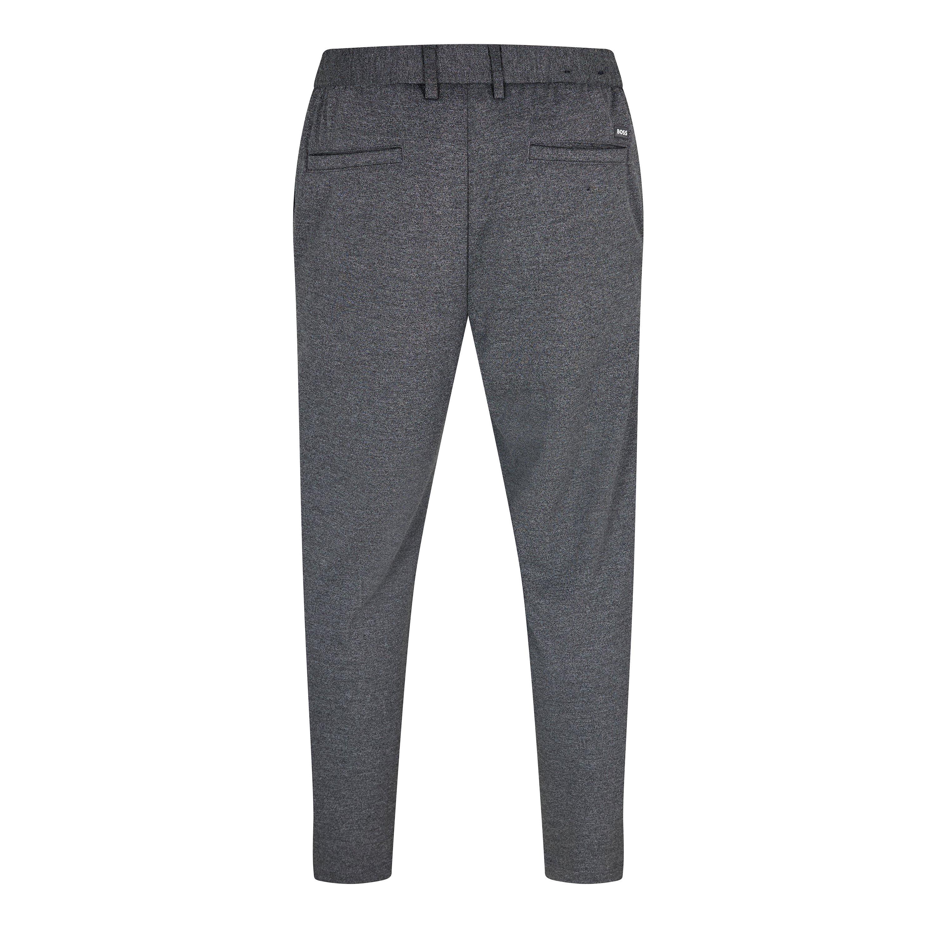 Medium Grey - Boss - Men's Kane-Ds Straight Leg Trousers - 2