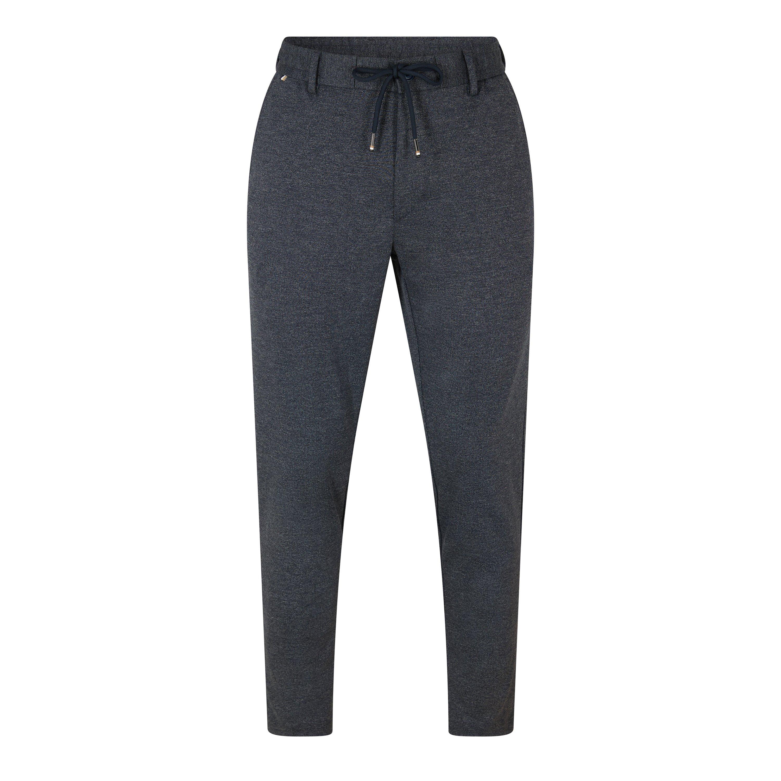 Dark Blue - Boss - Men's Kane-Ds Straight Leg Trousers - 1