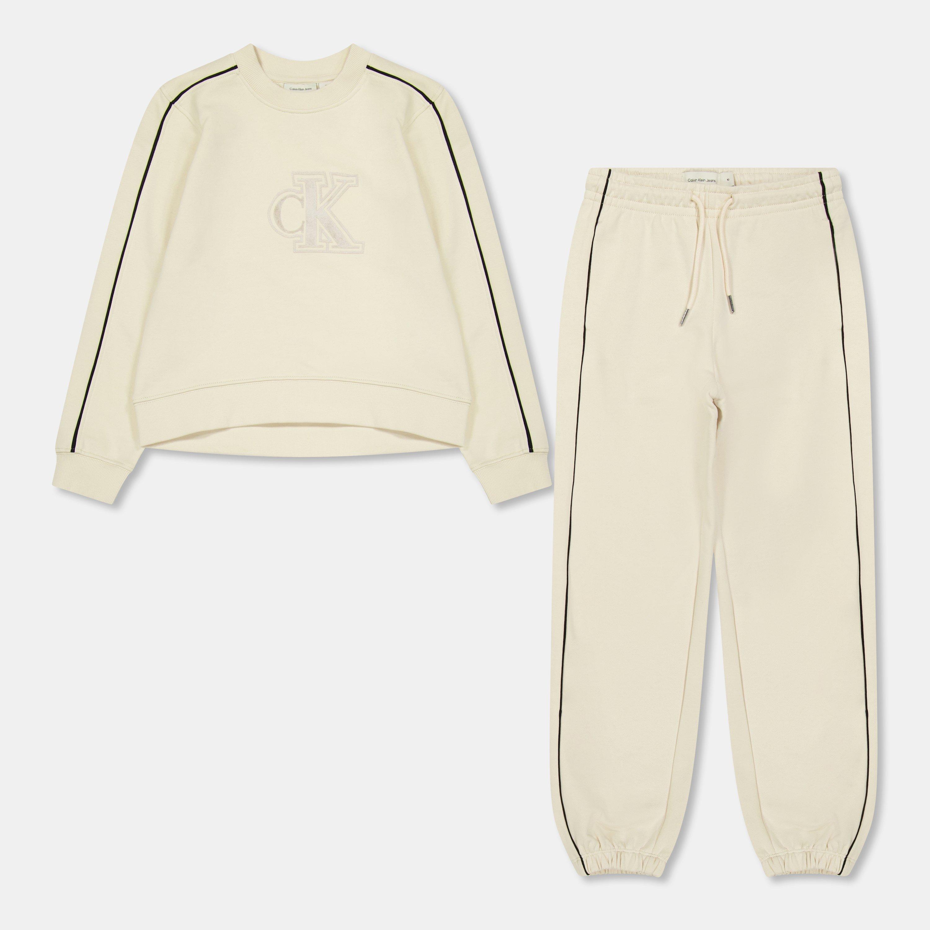 Calvin Klein Jeans Kids' Piping Clothing Set - Whitecap PGB - Size 10Y