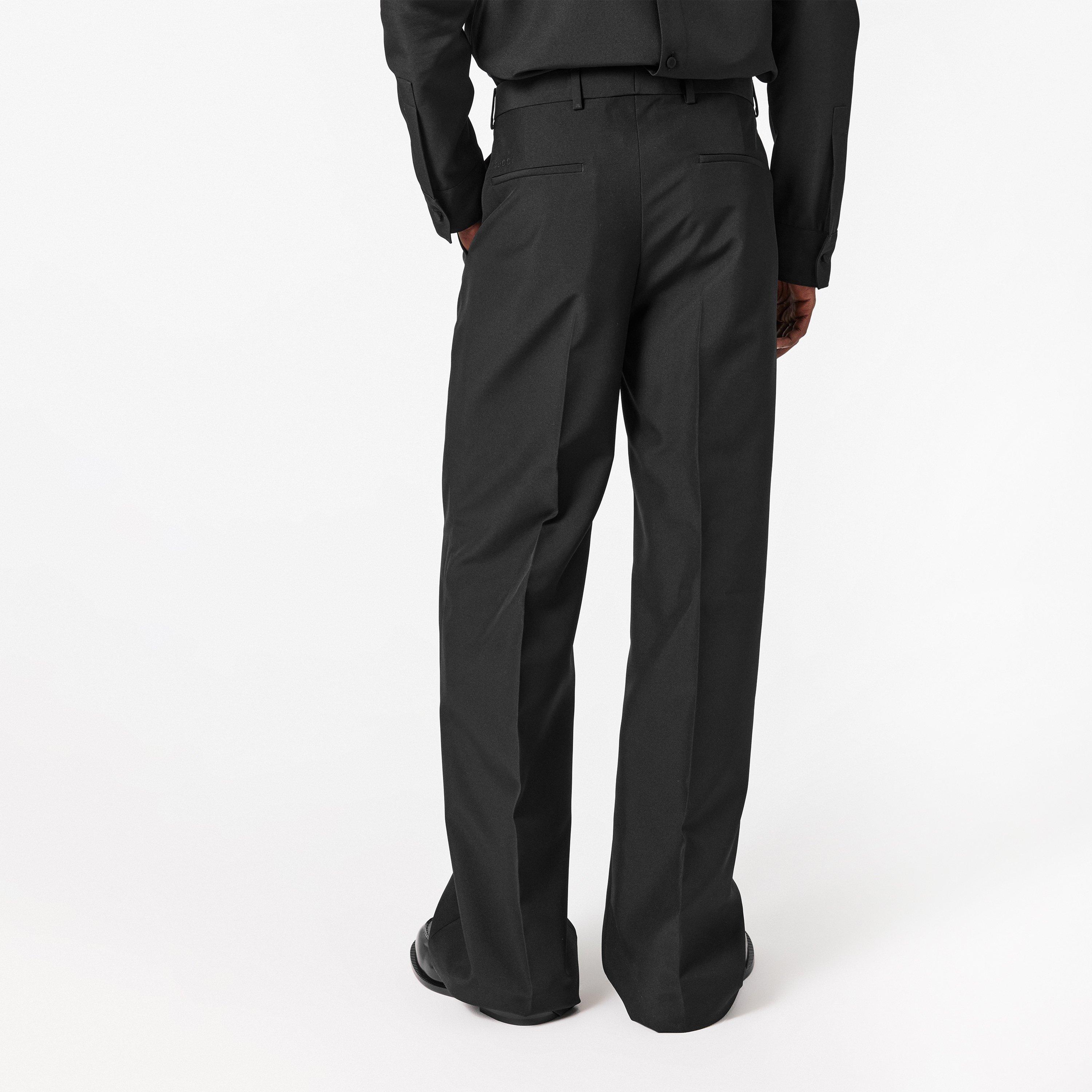 Black - Gucci - Men's Straight Leg Trousers - 4