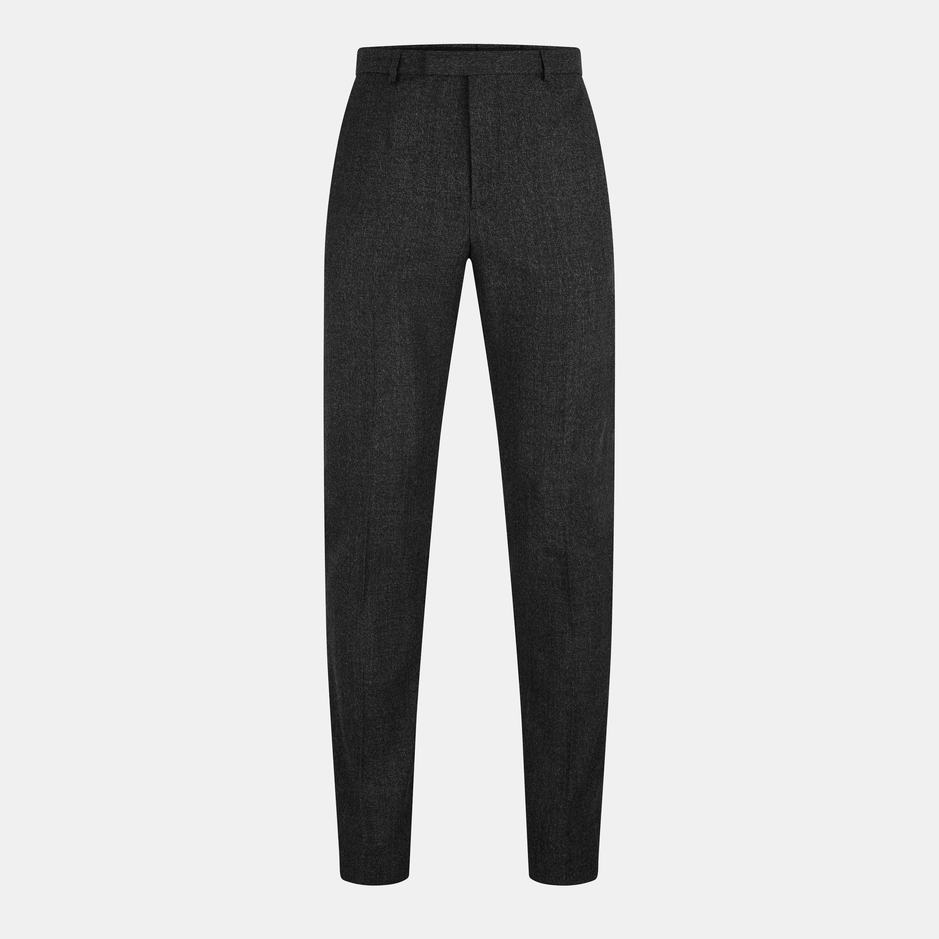 Grey - Gucci - Men's Wool Straight Leg Trousers - 1