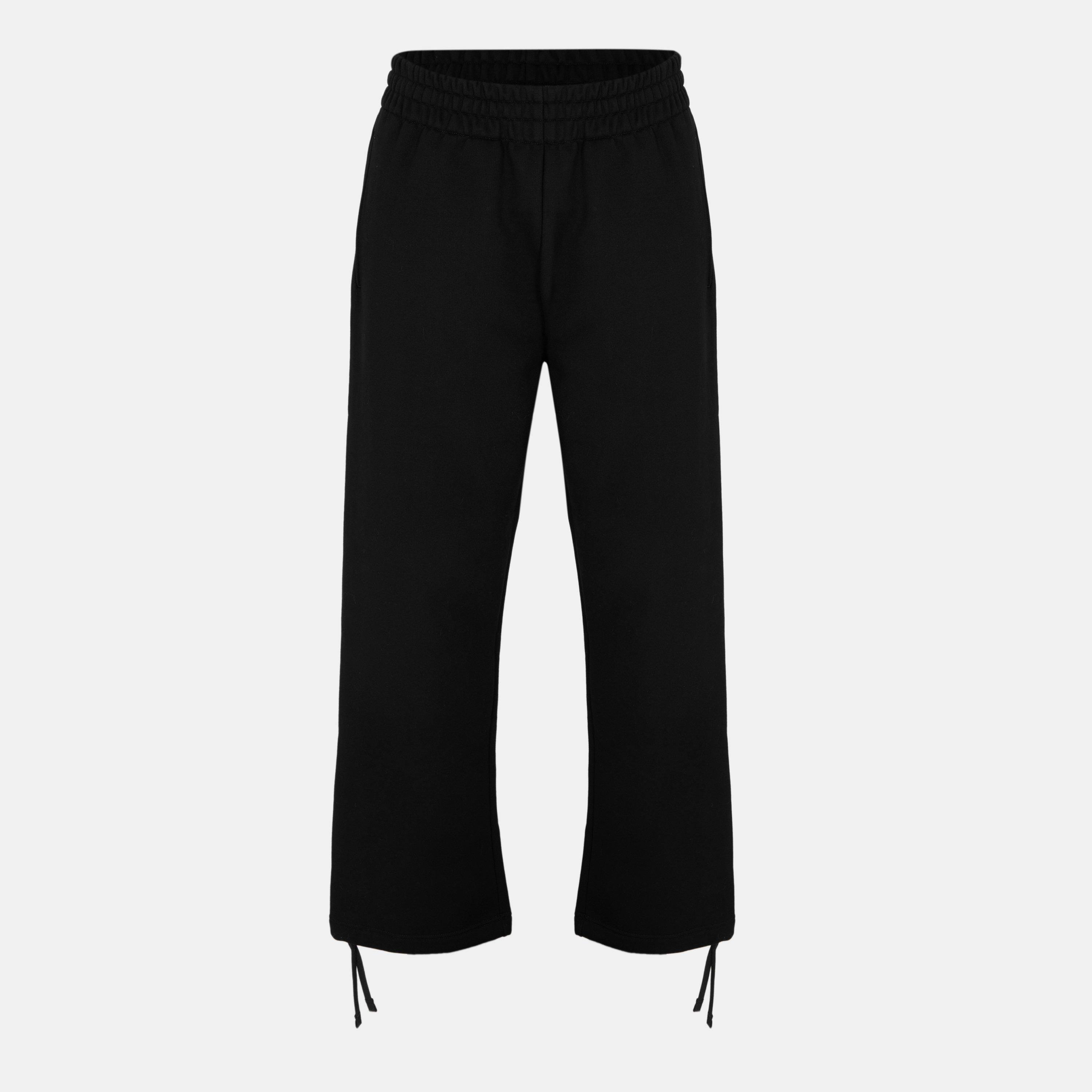 Black - Gucci - Men's Cotton Straight Leg Trousers - 1