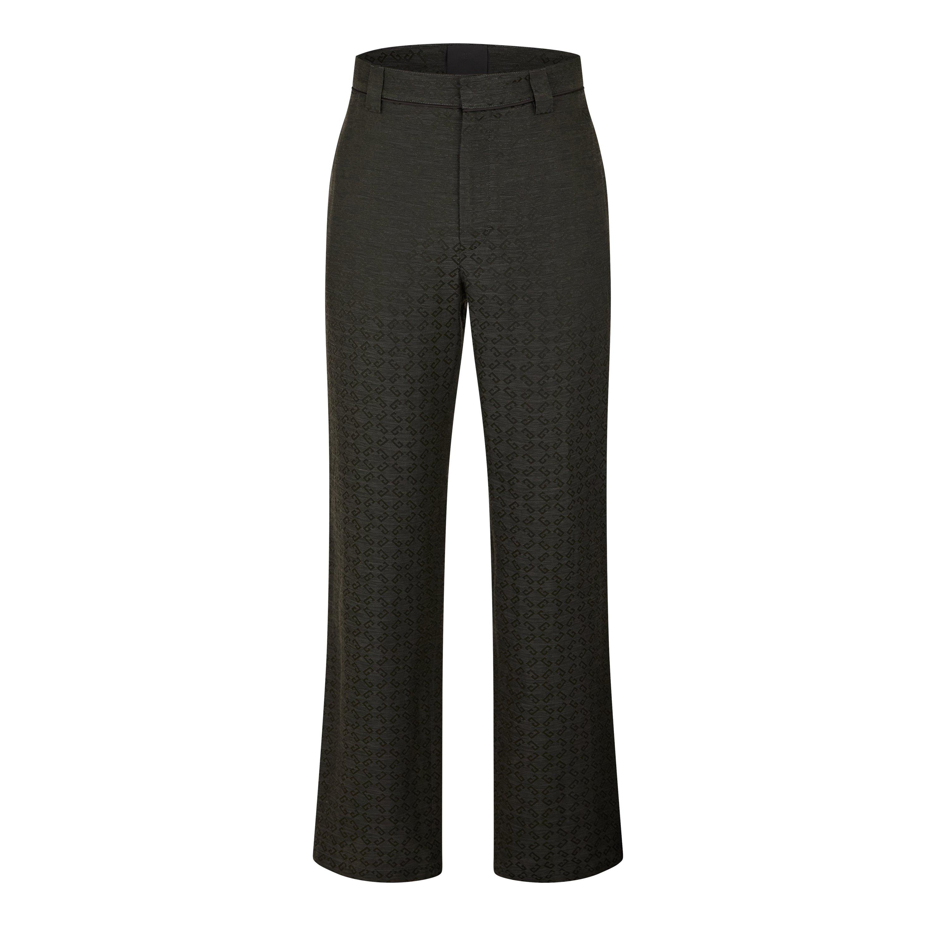 GIVENCHY Monogram Jacquard Trousers - Dark Grey - Size S (46)