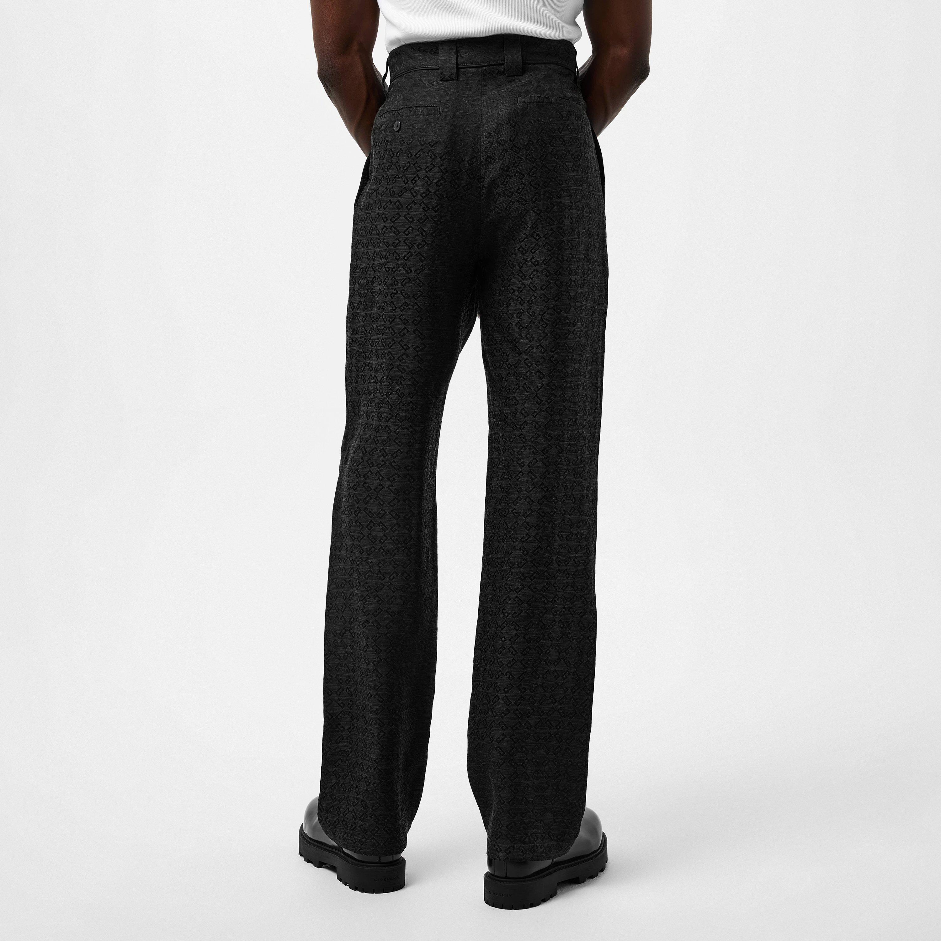Dark Grey - GIVENCHY - Monogram Jacquard Trousers - 4