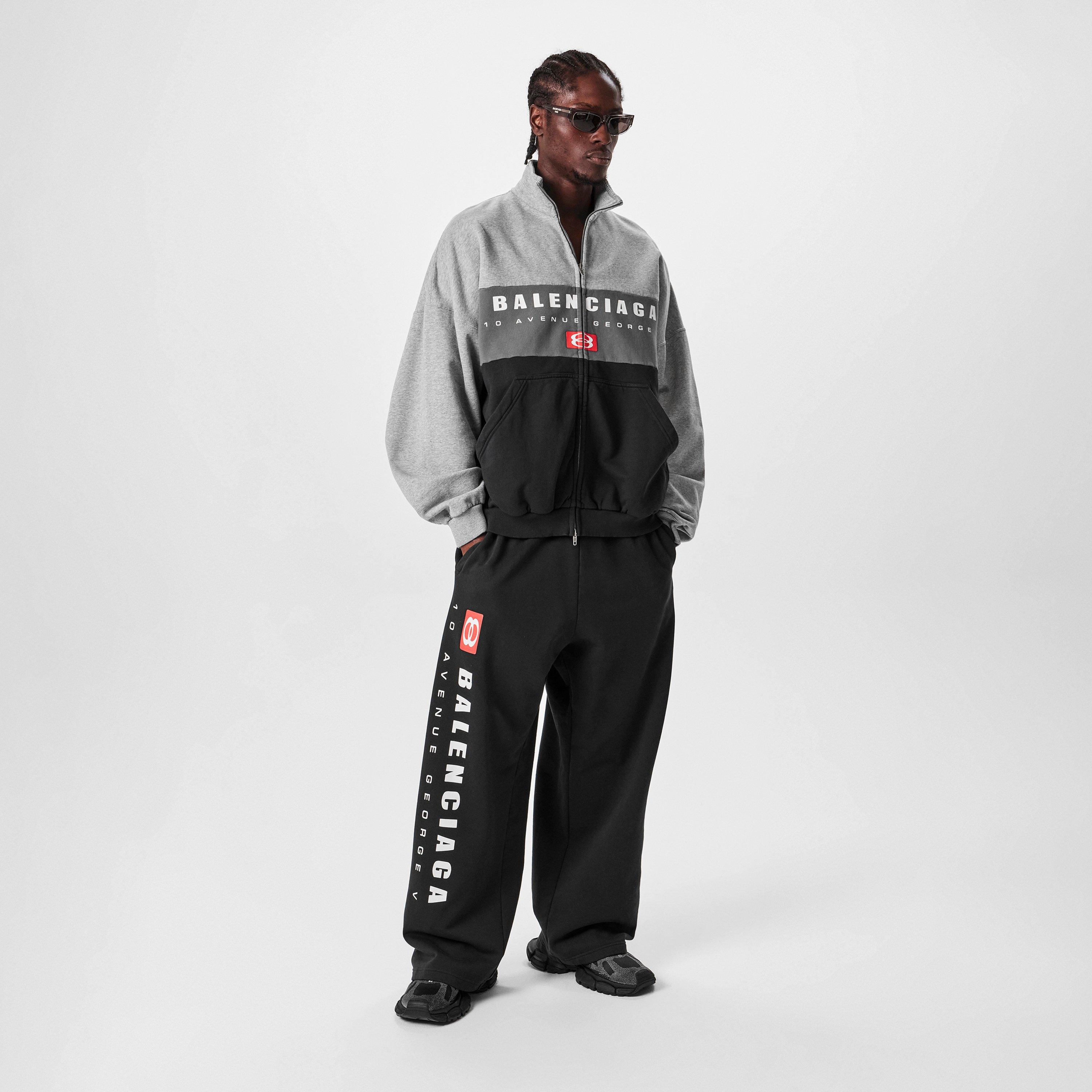 Balenciaga Men's Wide Leg Jersey Open Hem Joggers | FRASERS