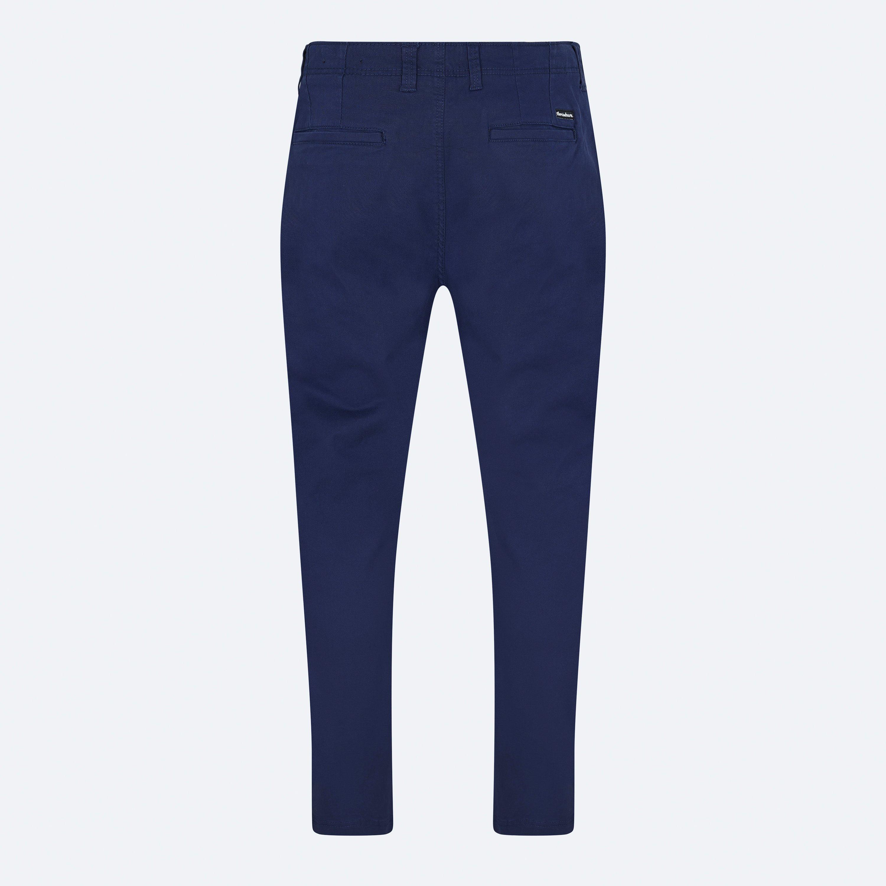 Navy/Dark Stone - Threadbare - Cargo Trousers - 2