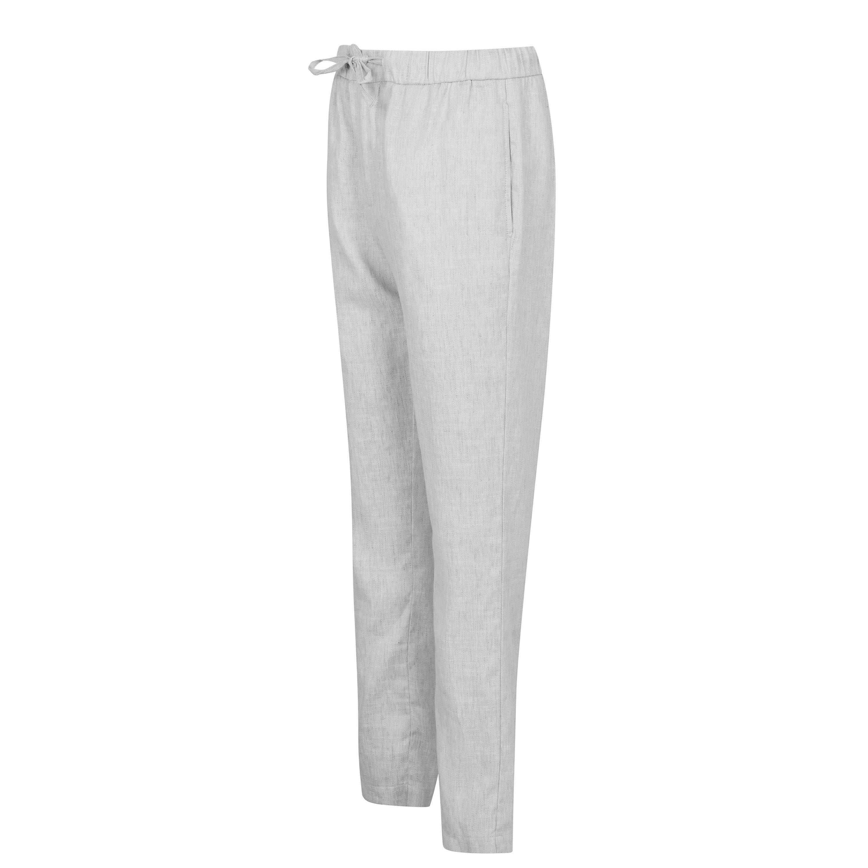 Light Grey - Frescobol Carioca - Oscar Linen Chinos - 6