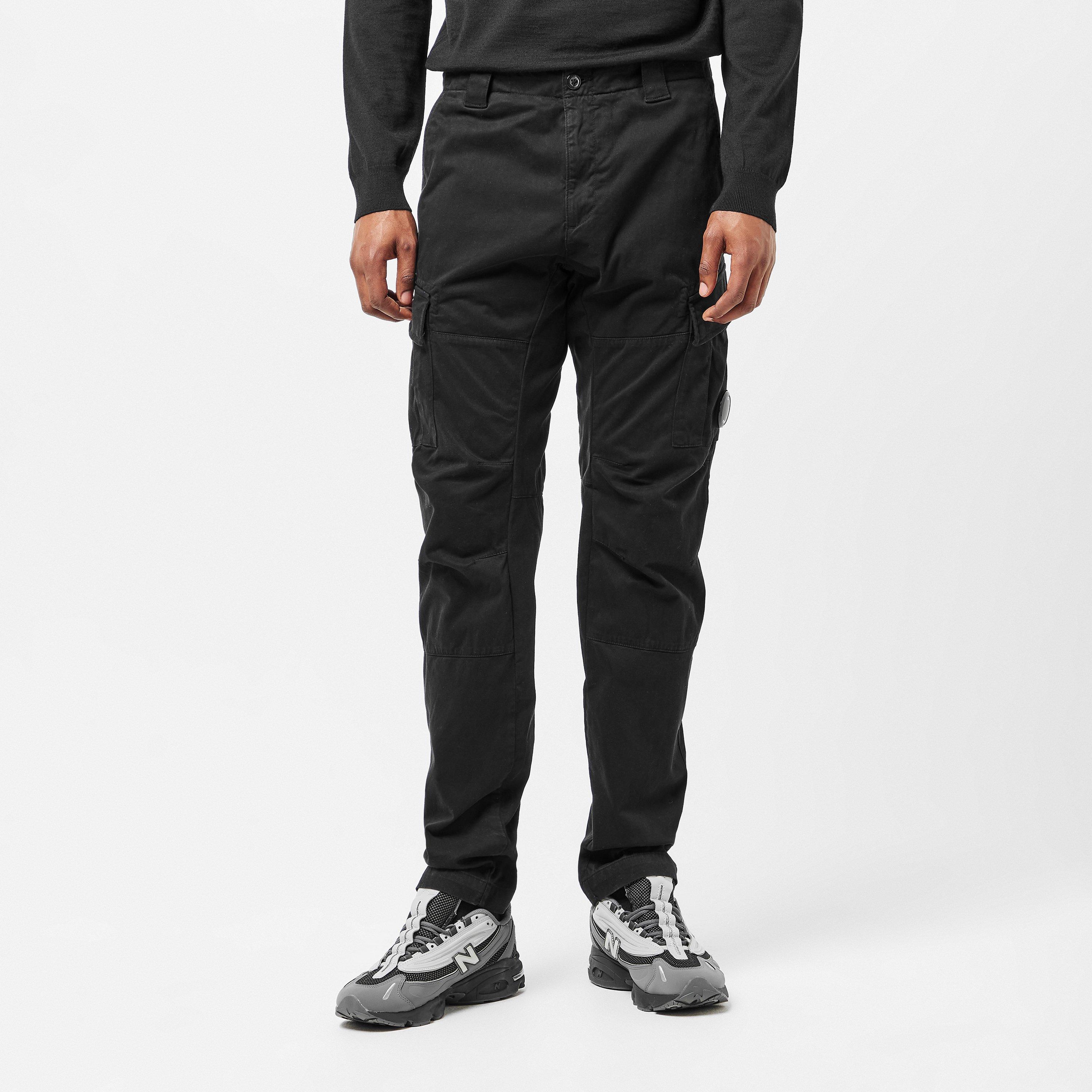 Black 999 - CP Company - Men's Sateen Cargo Trousers - 3