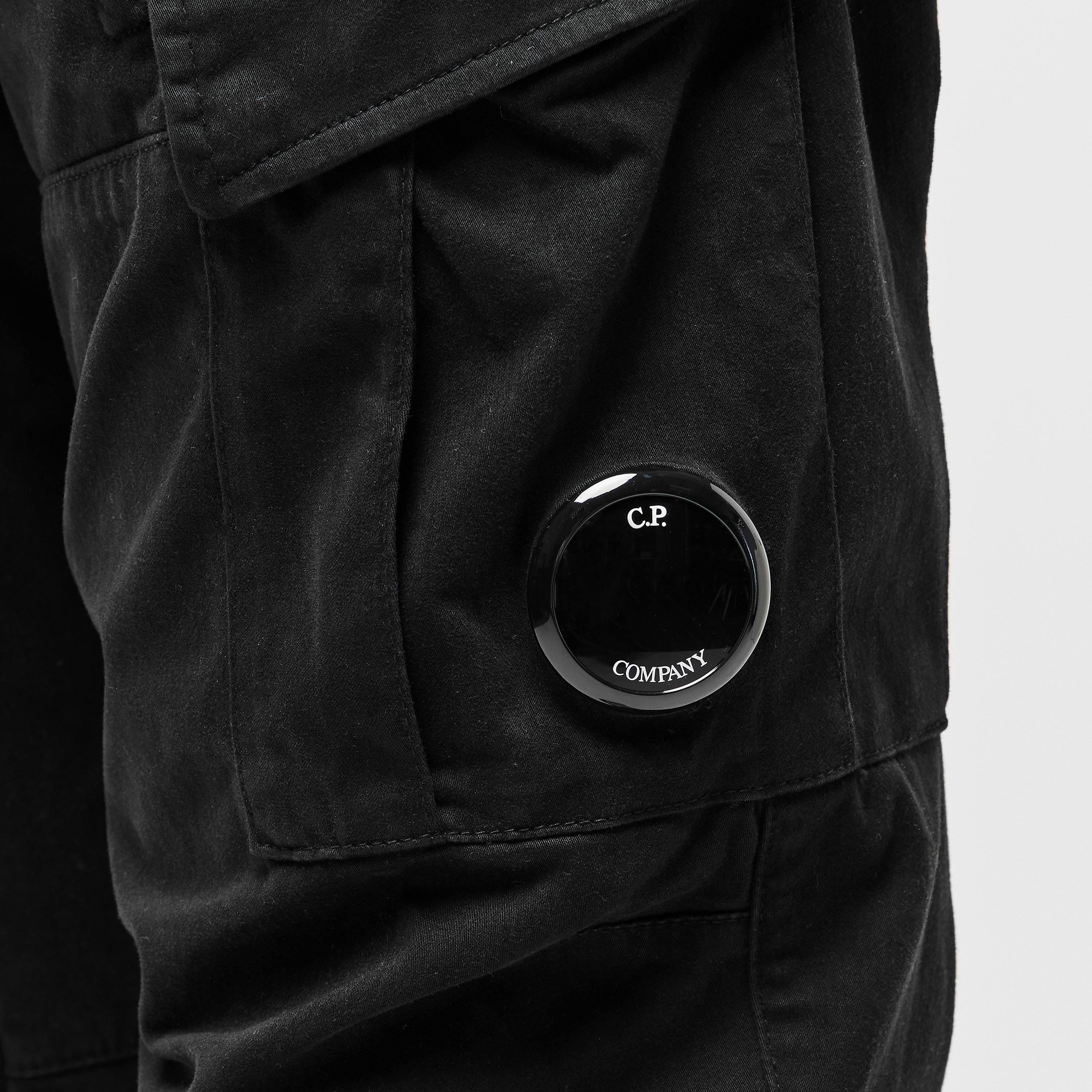 Black 999 - CP Company - Men's Sateen Cargo Trousers - 5