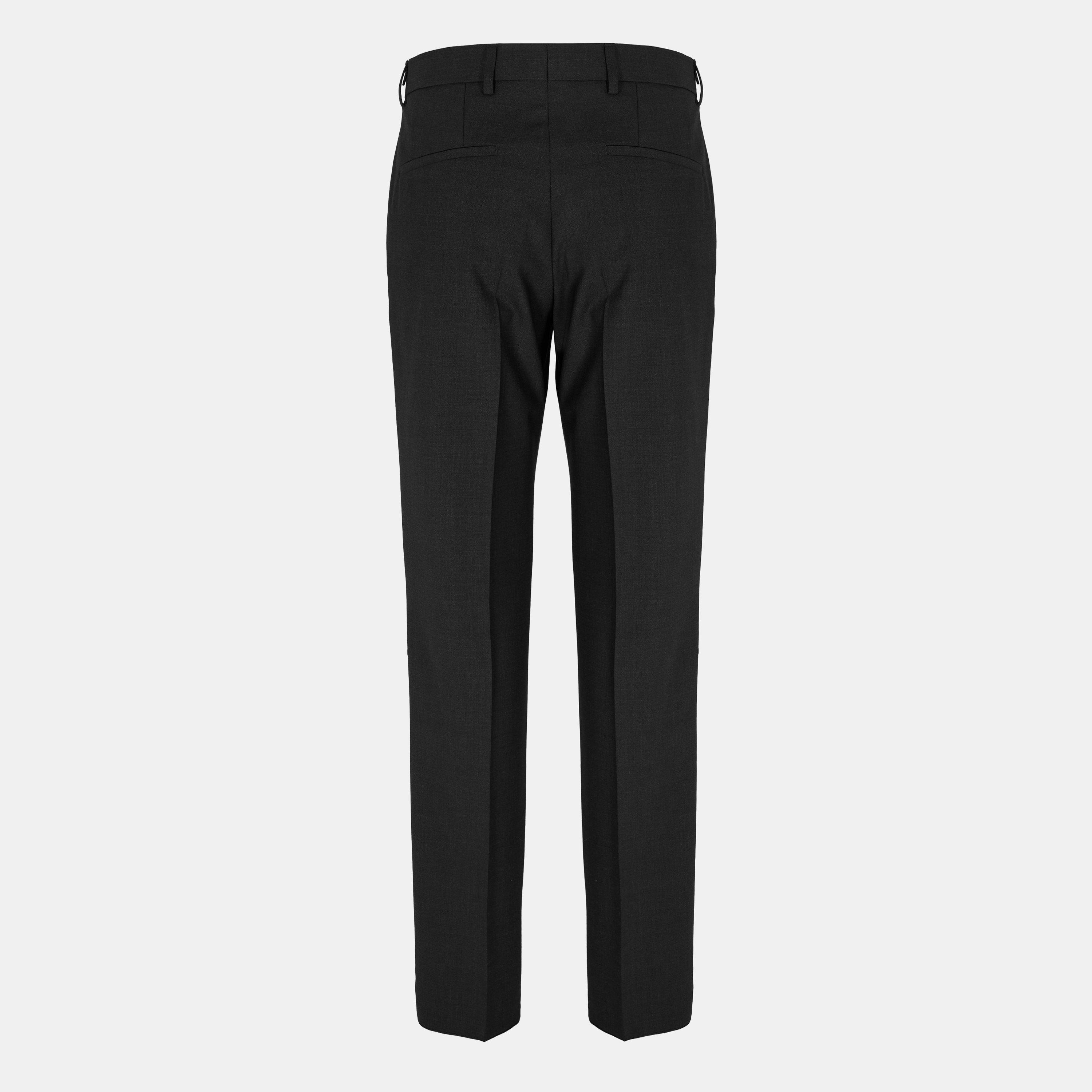 Dark Grey - Boss - Men's H Genius Mm Straight Leg Trousers - 2
