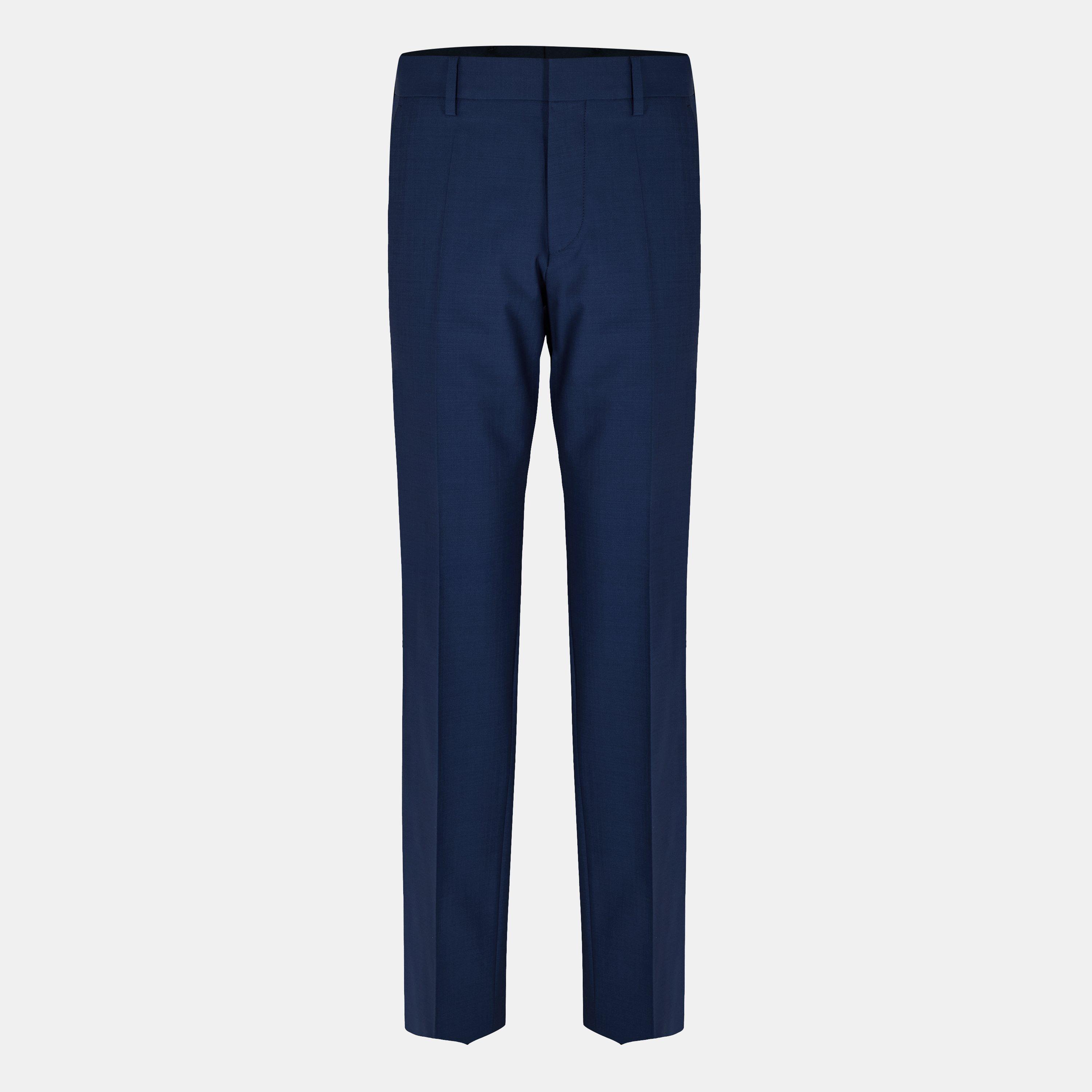 Boss Men's H Genius Mm Straight Leg Trousers - Open Blue - 3XL