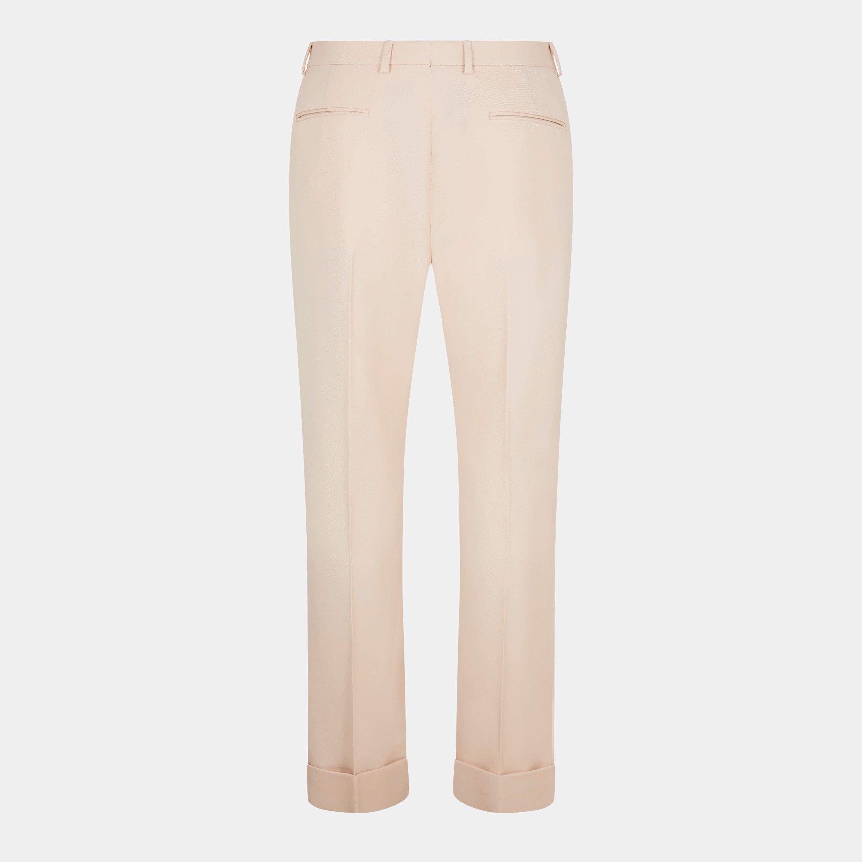 Beige - Valentino - Men's Straight Leg Trousers - 2