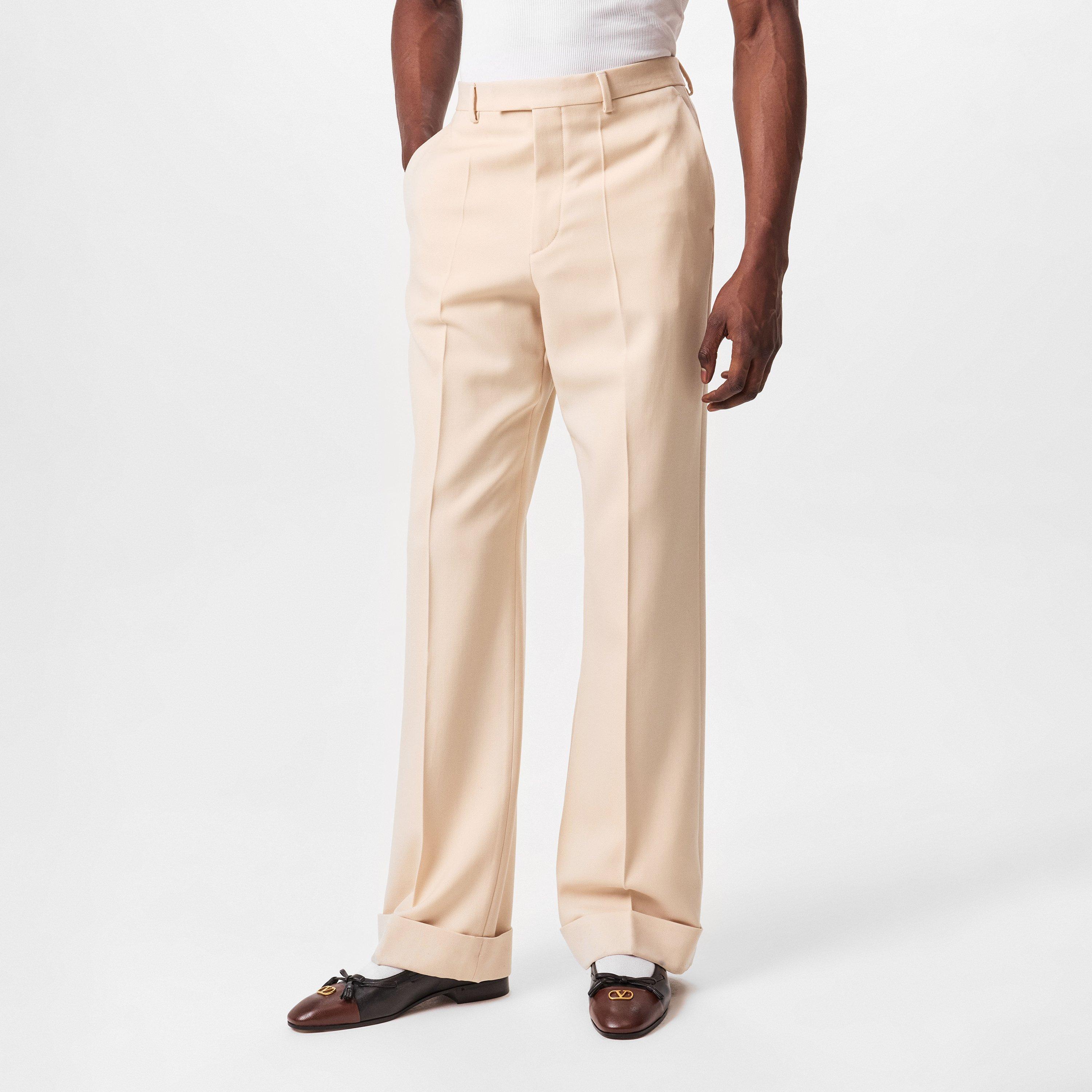 Beige - Valentino - Men's Straight Leg Trousers - 3