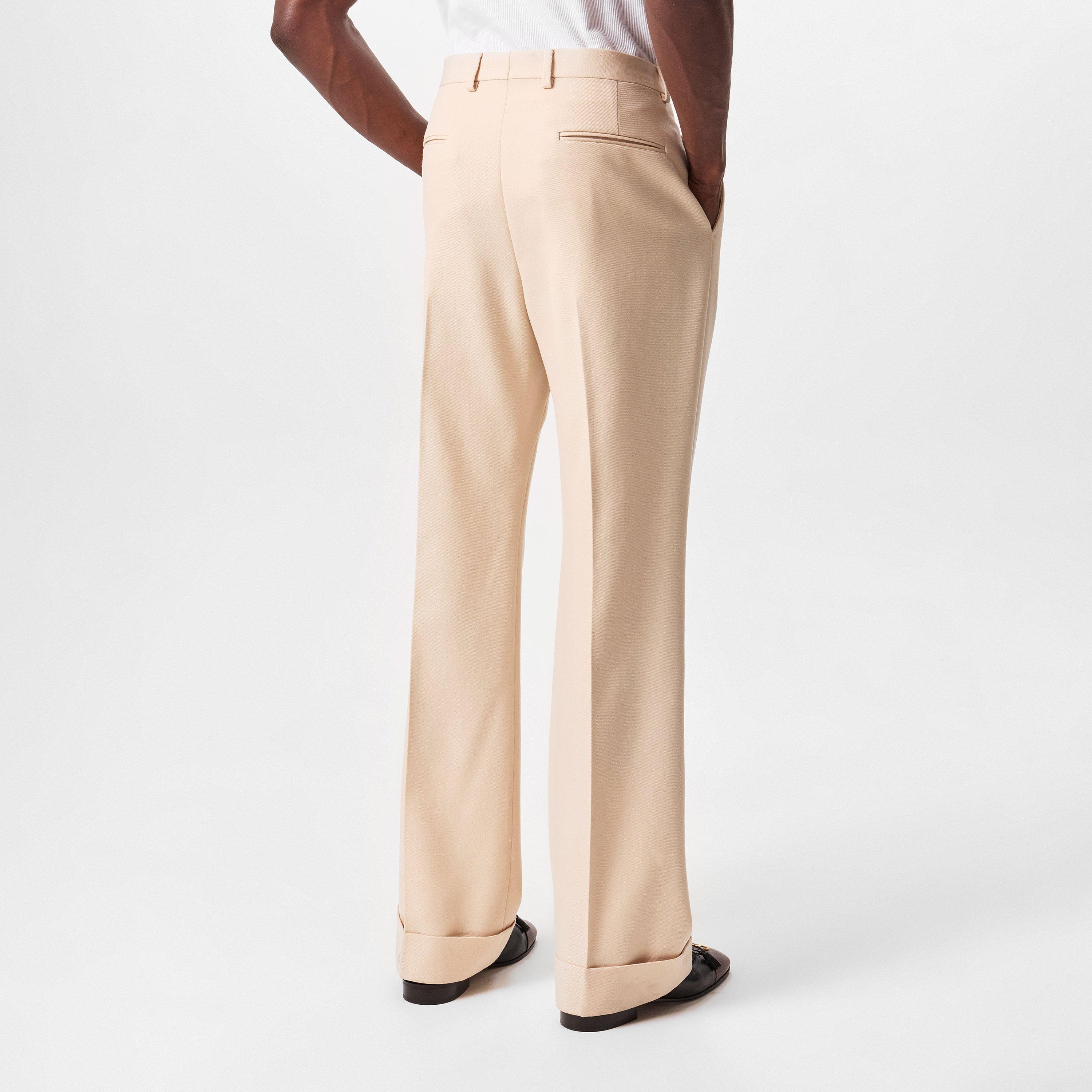 Beige - Valentino - Men's Straight Leg Trousers - 4