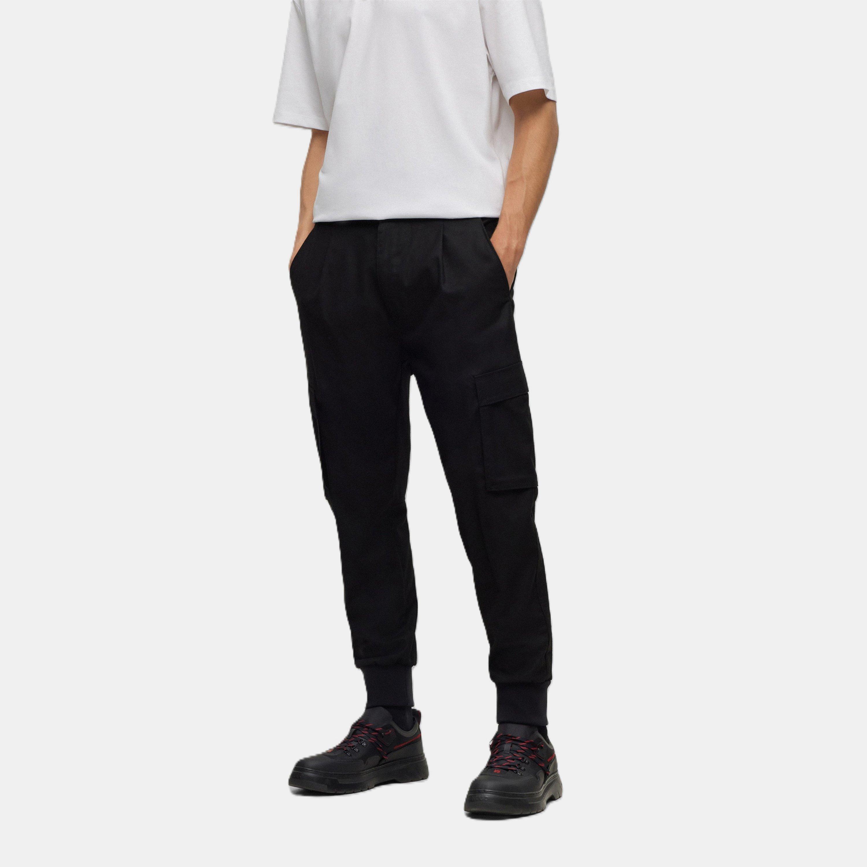 Black - Hugo - Men's Cargo Trousers - 3