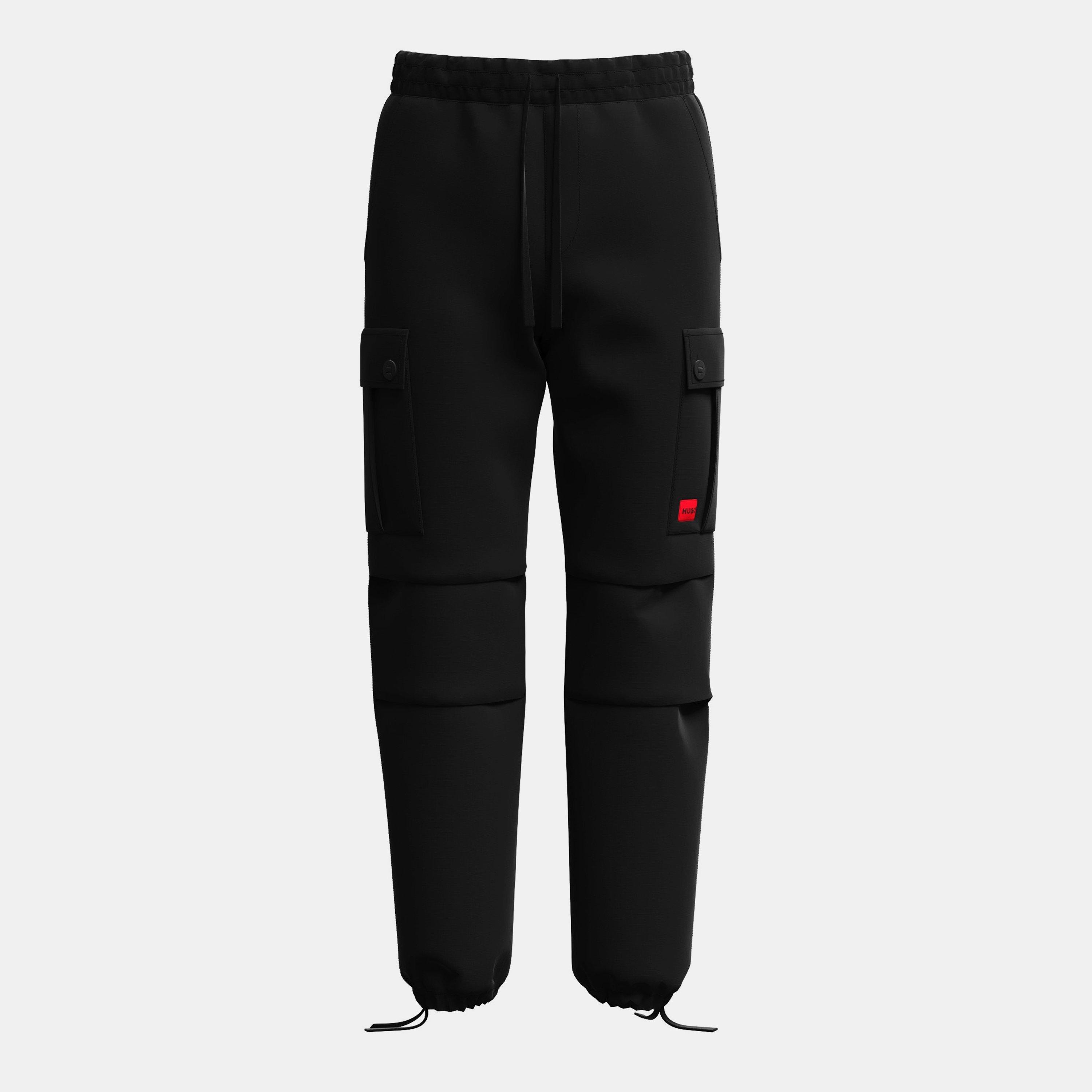 Hugo Ripstop Cargo Trousers - Black 001 - Size 2XL