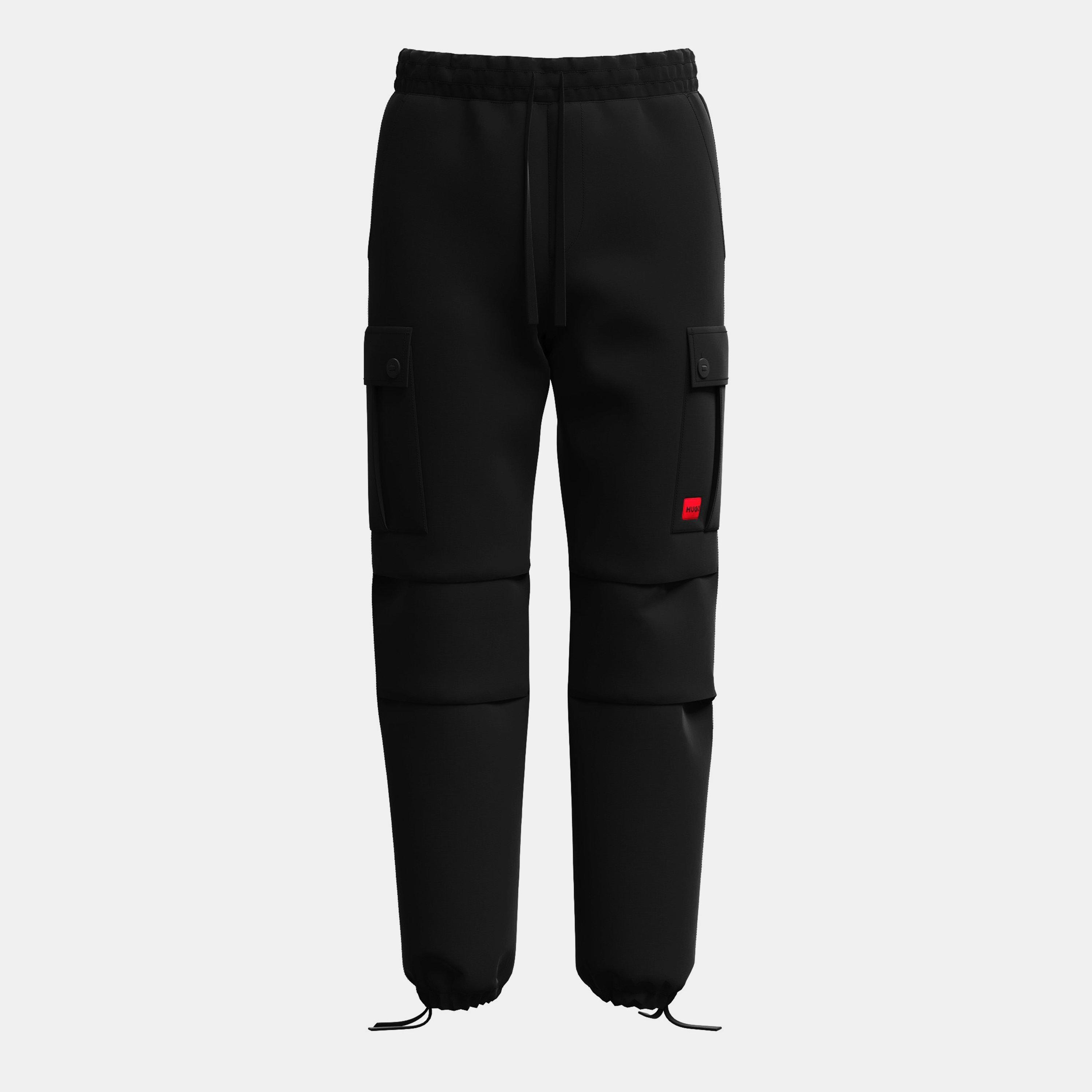Black 001 - Hugo - Ripstop Cargo Trousers - 7