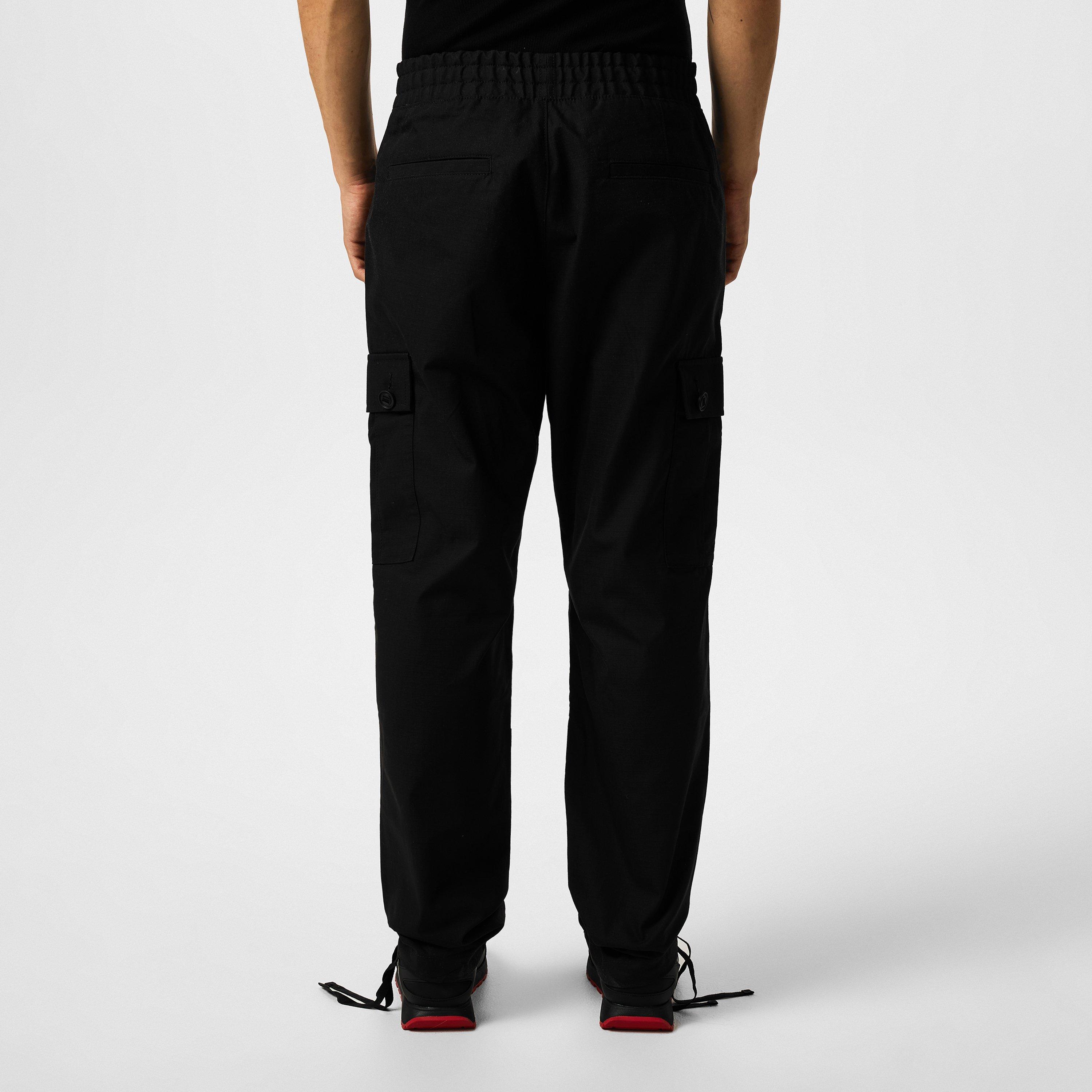 Black 001 - Hugo - Ripstop Cargo Trousers - 4