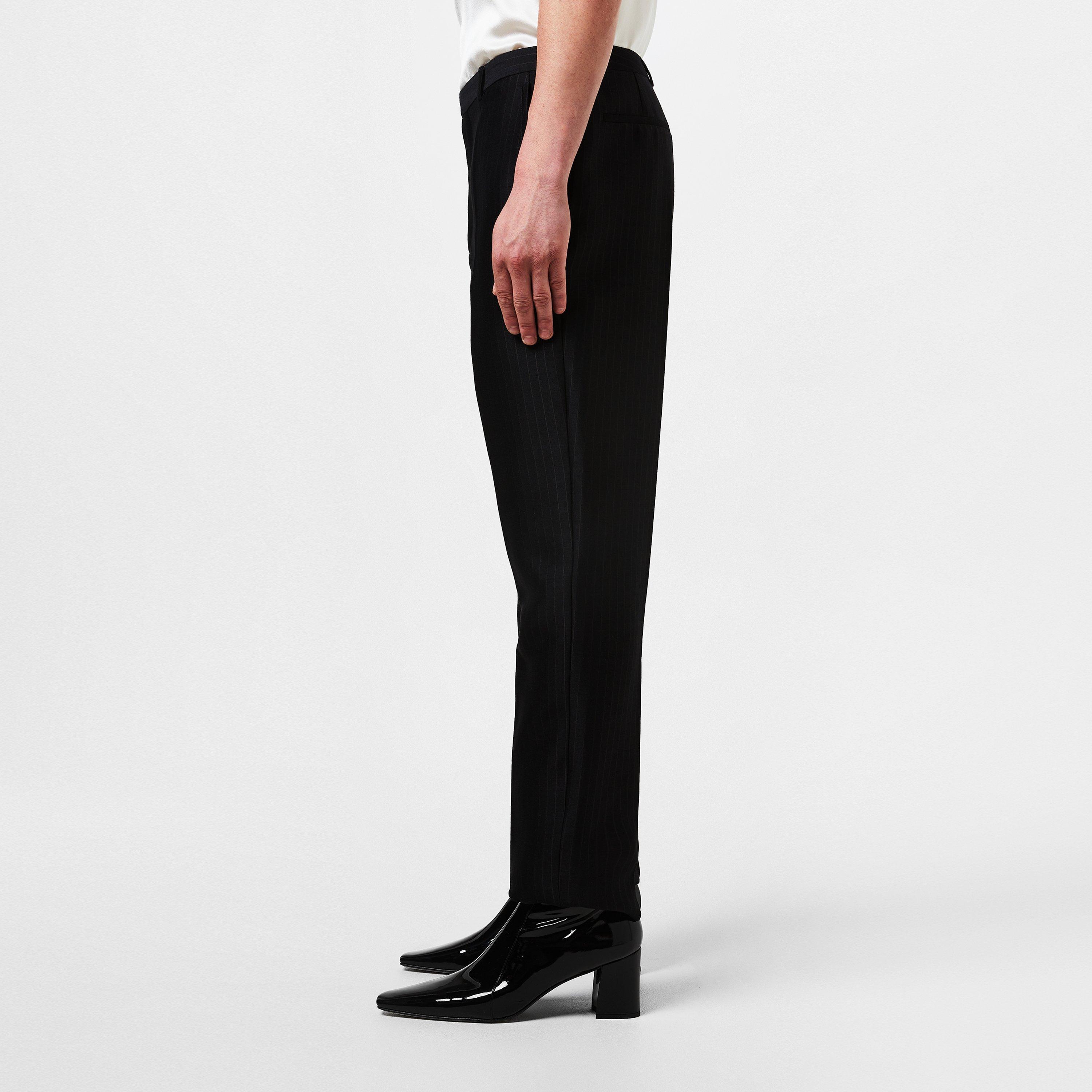 Noir - Saint Laurent - Tuxedo Trousers - 2