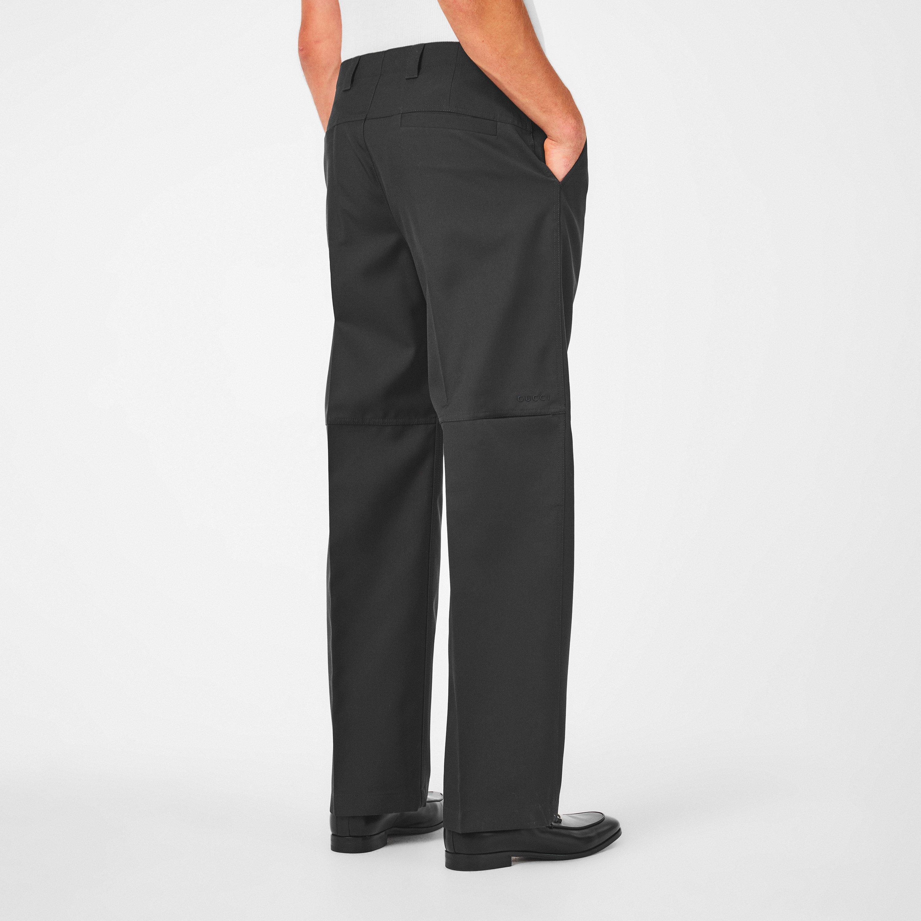 Space Grey - Gucci - Wool Straight Leg Trousers - 4