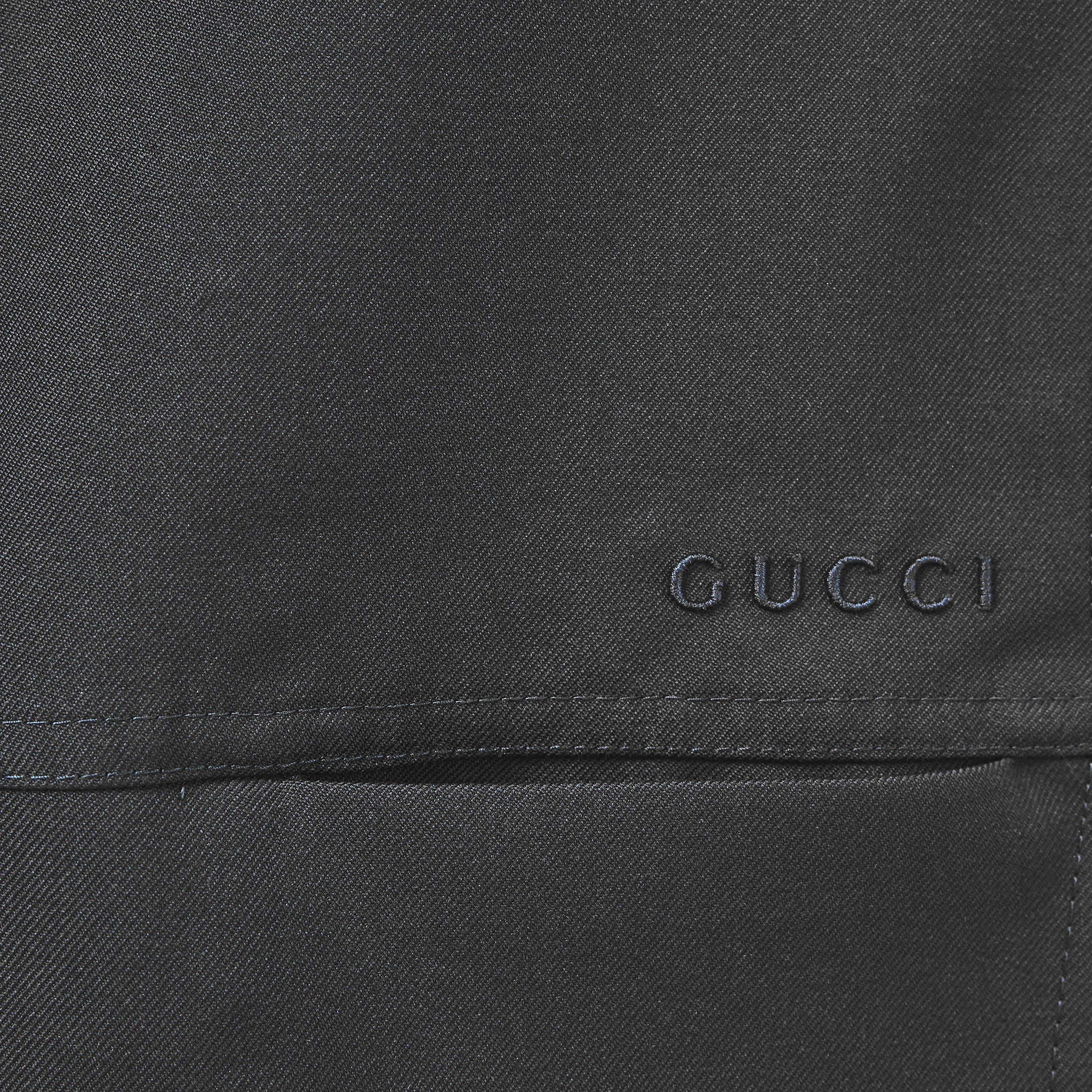 Space Grey - Gucci - Wool Straight Leg Trousers - 5