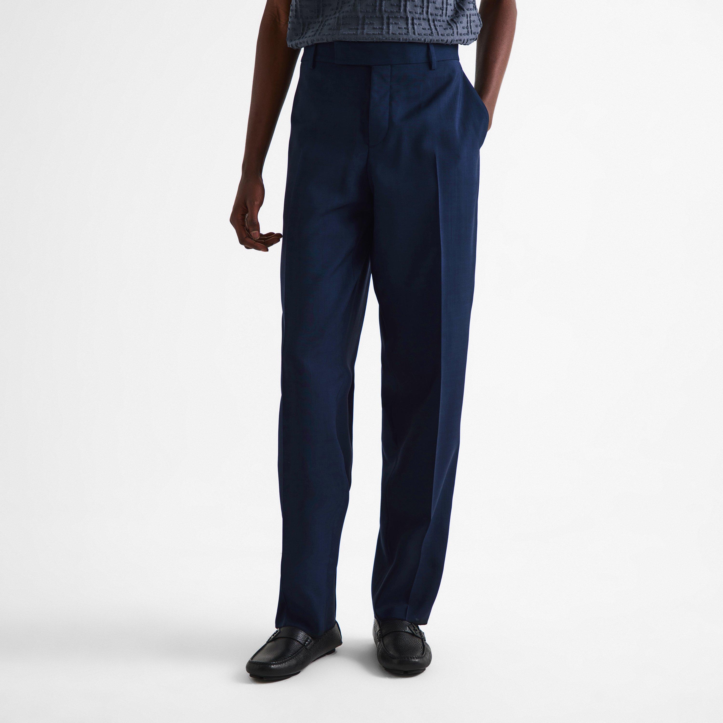 Navy - Fendi - Fendi Show Wool Trou Sn62 - 3