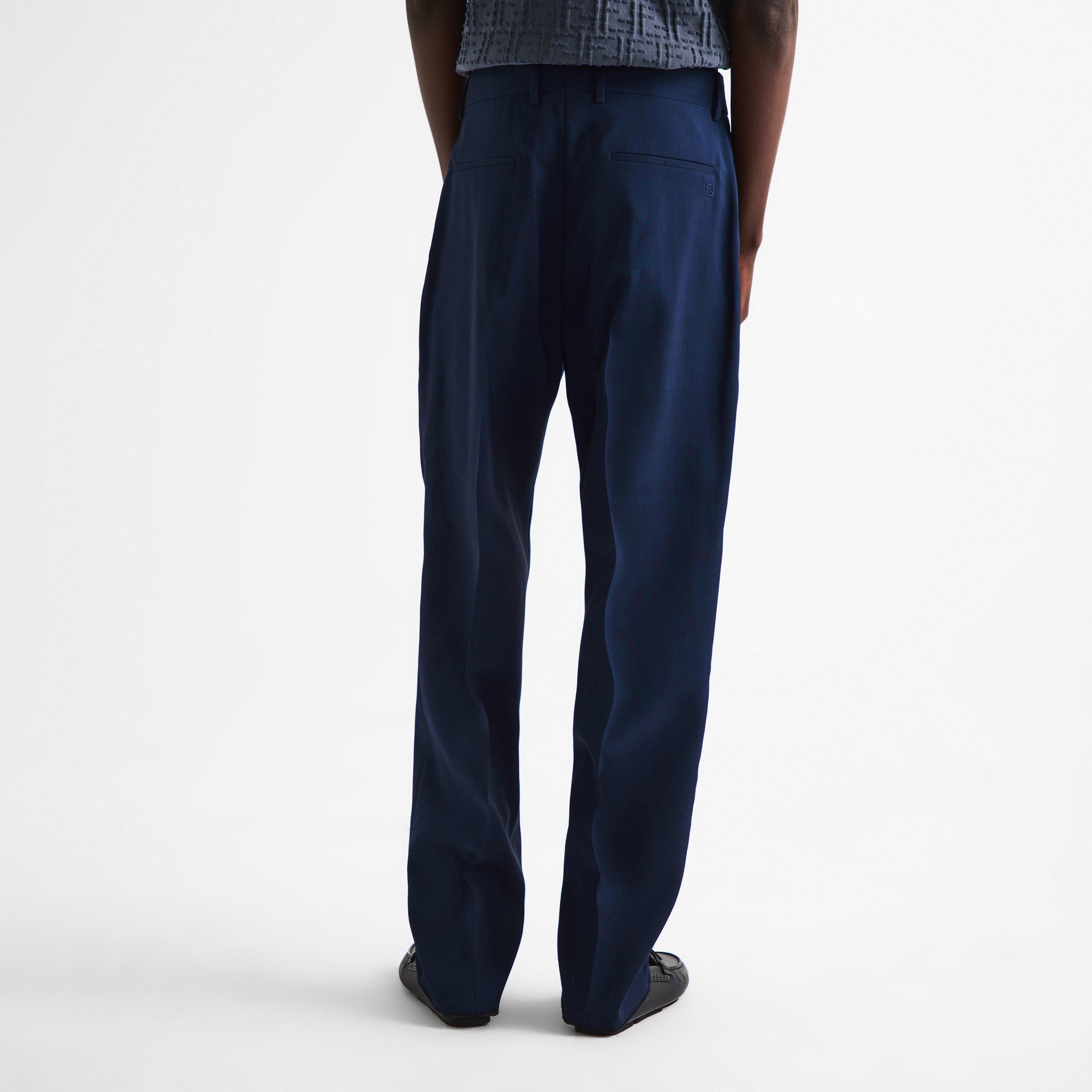 Navy - Fendi - Fendi Show Wool Trou Sn62 - 4