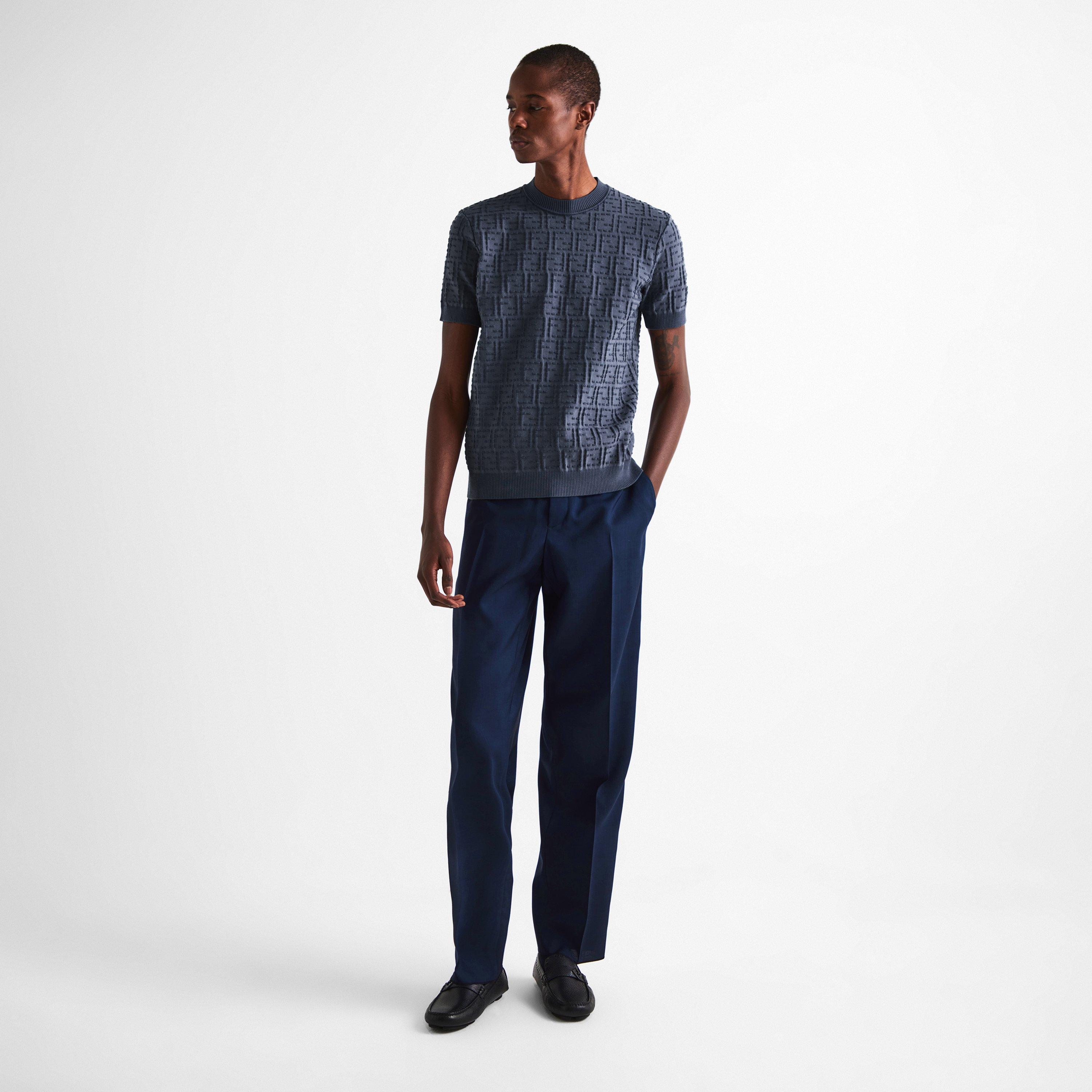 Navy - Fendi - Fendi Show Wool Trou Sn62 - 6