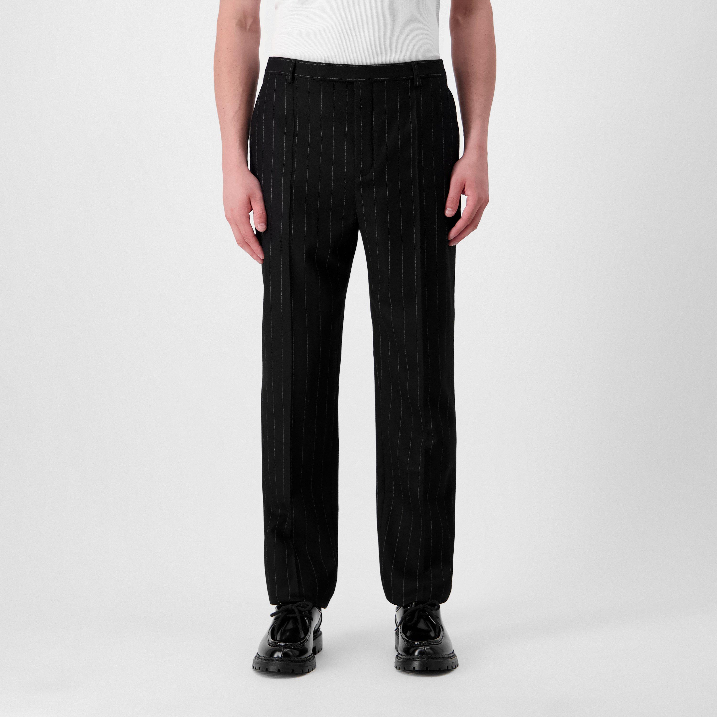 Noir Craie - Saint Laurent - Men's Tuxedo Skinny Trousers - 1