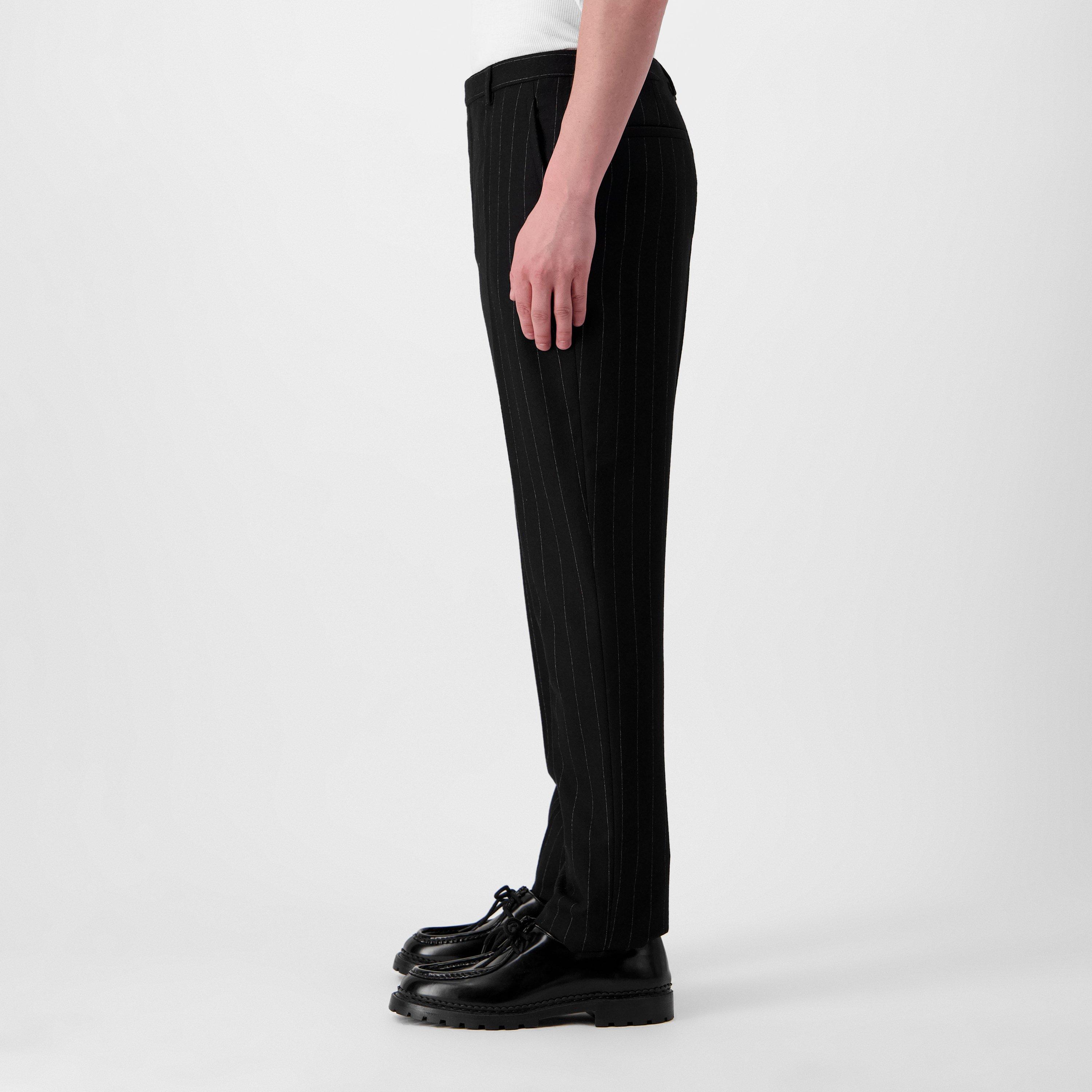 Noir Craie - Saint Laurent - Men's Tuxedo Skinny Trousers - 2