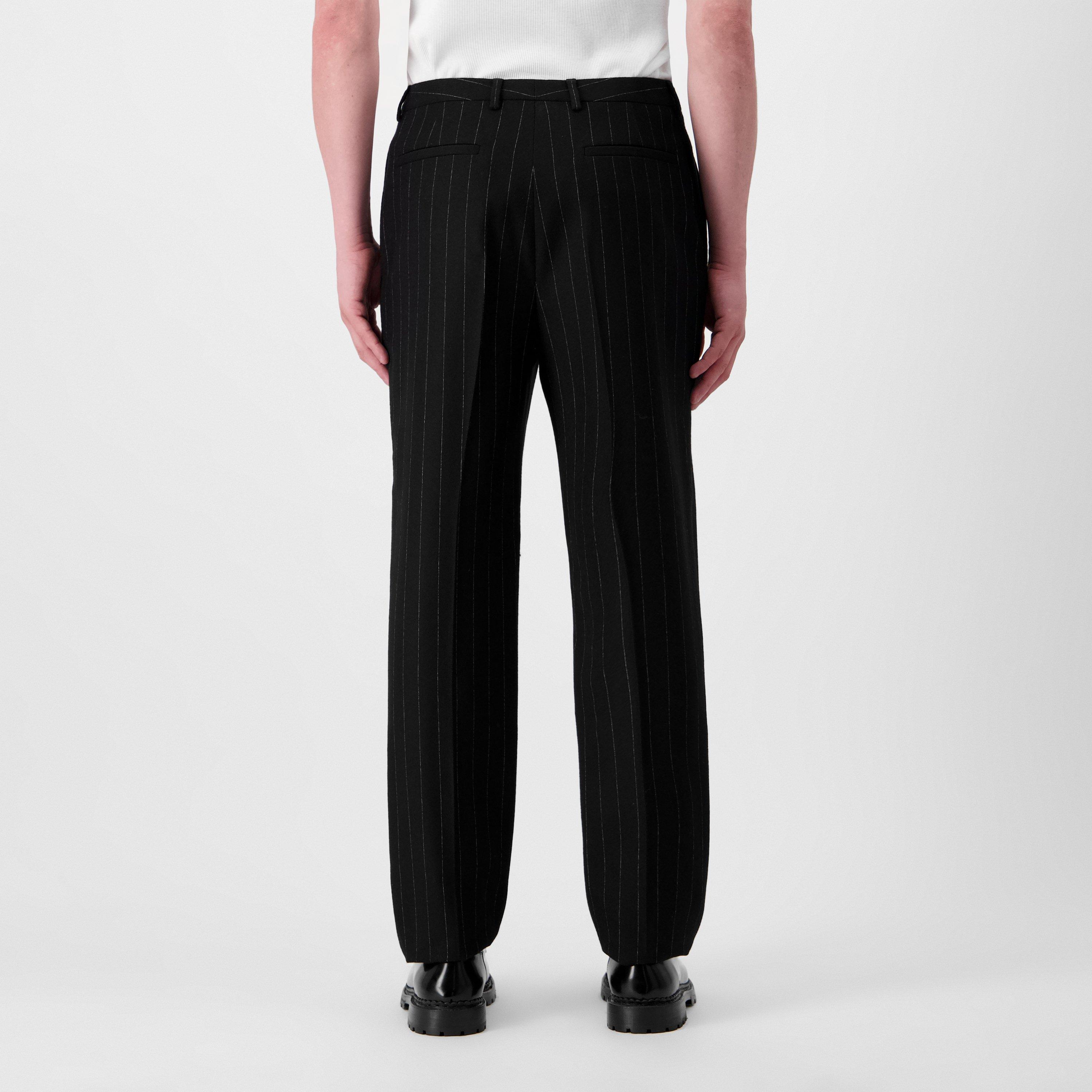 Noir Craie - Saint Laurent - Men's Tuxedo Skinny Trousers - 3