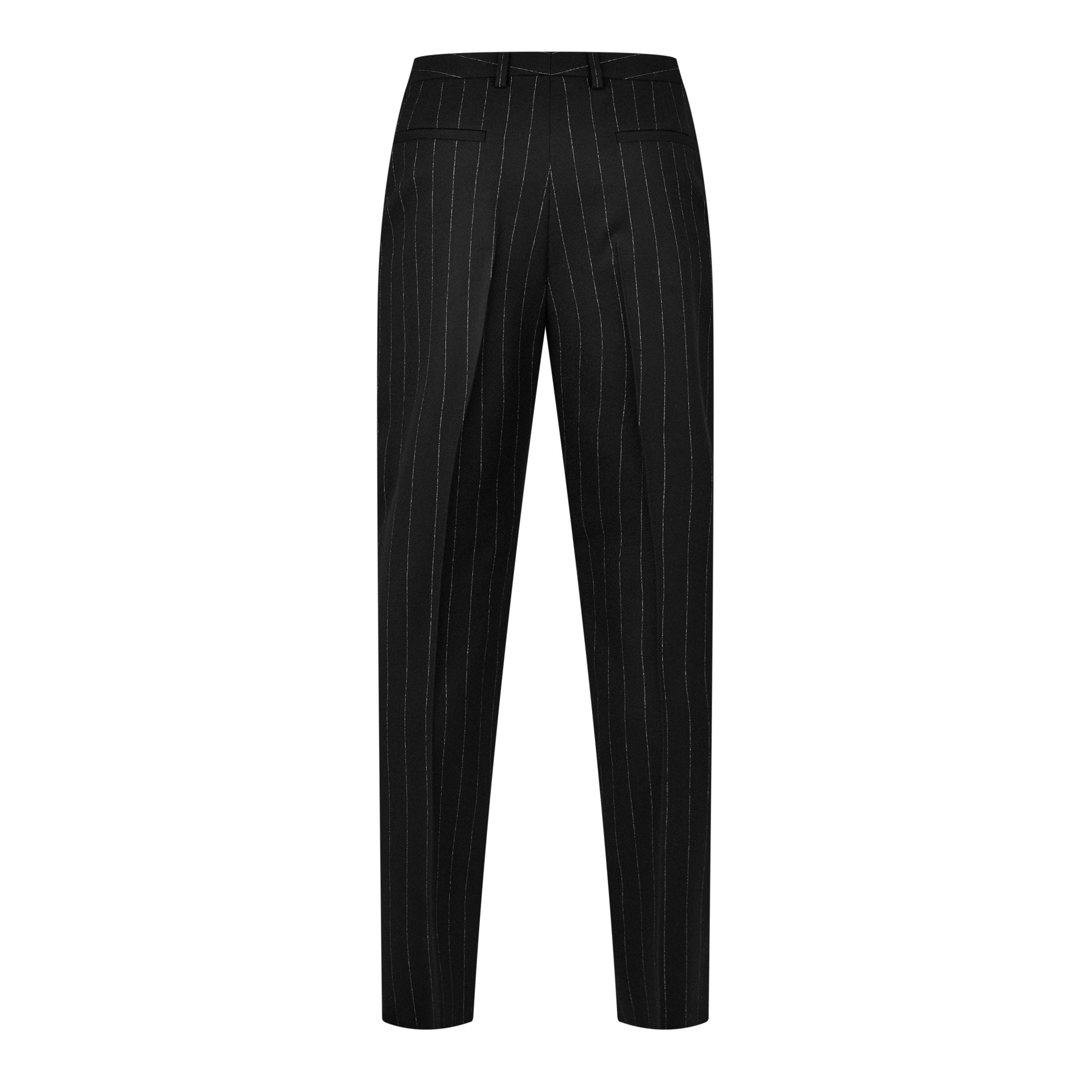 Noir Craie - Saint Laurent - Men's Tuxedo Skinny Trousers - 5