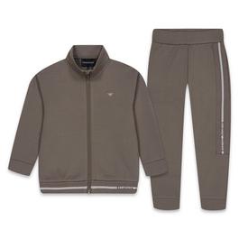 Emporio Armani Logo Tape Zip Up Tracksuit Set Junior Boys