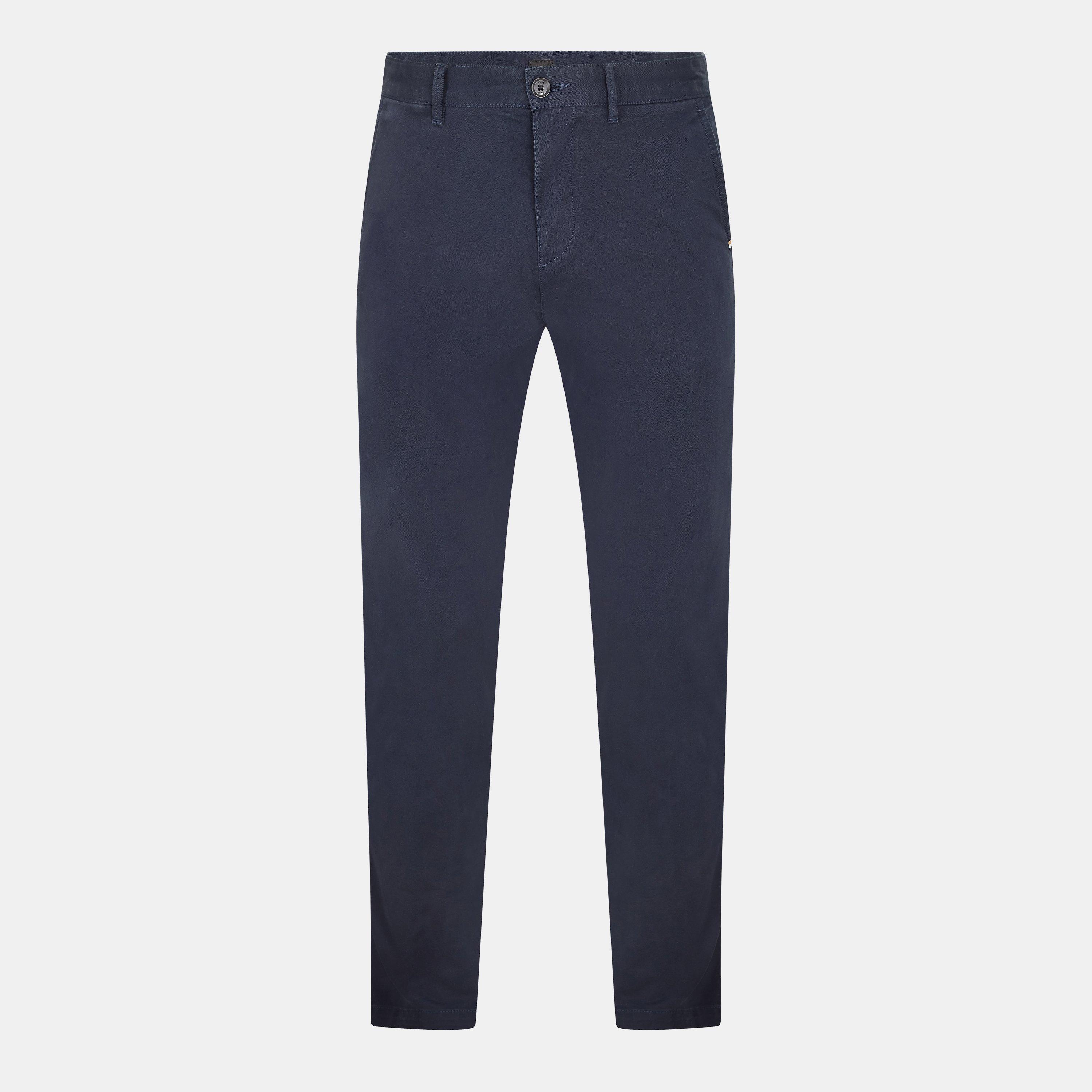 Boss Men's Crigan3 D Straight Leg Trouser - Dark Blue - 40W R