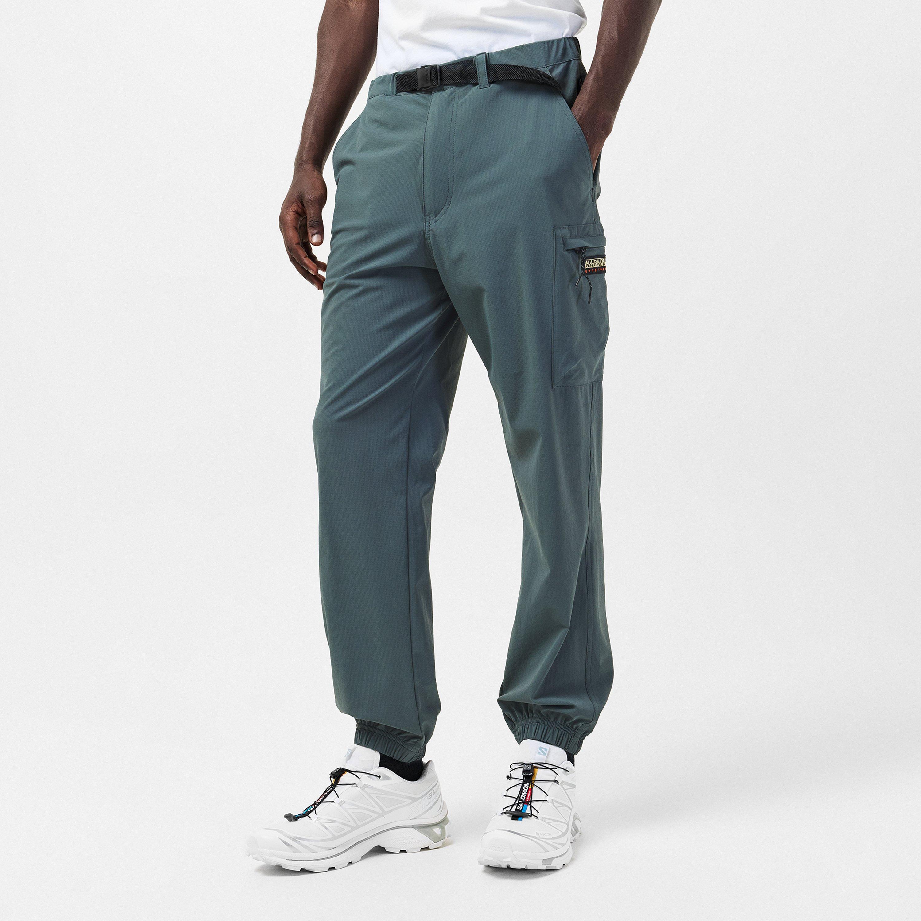 Green - Napapijri - Men's Mavers Cargo Trousers - 3