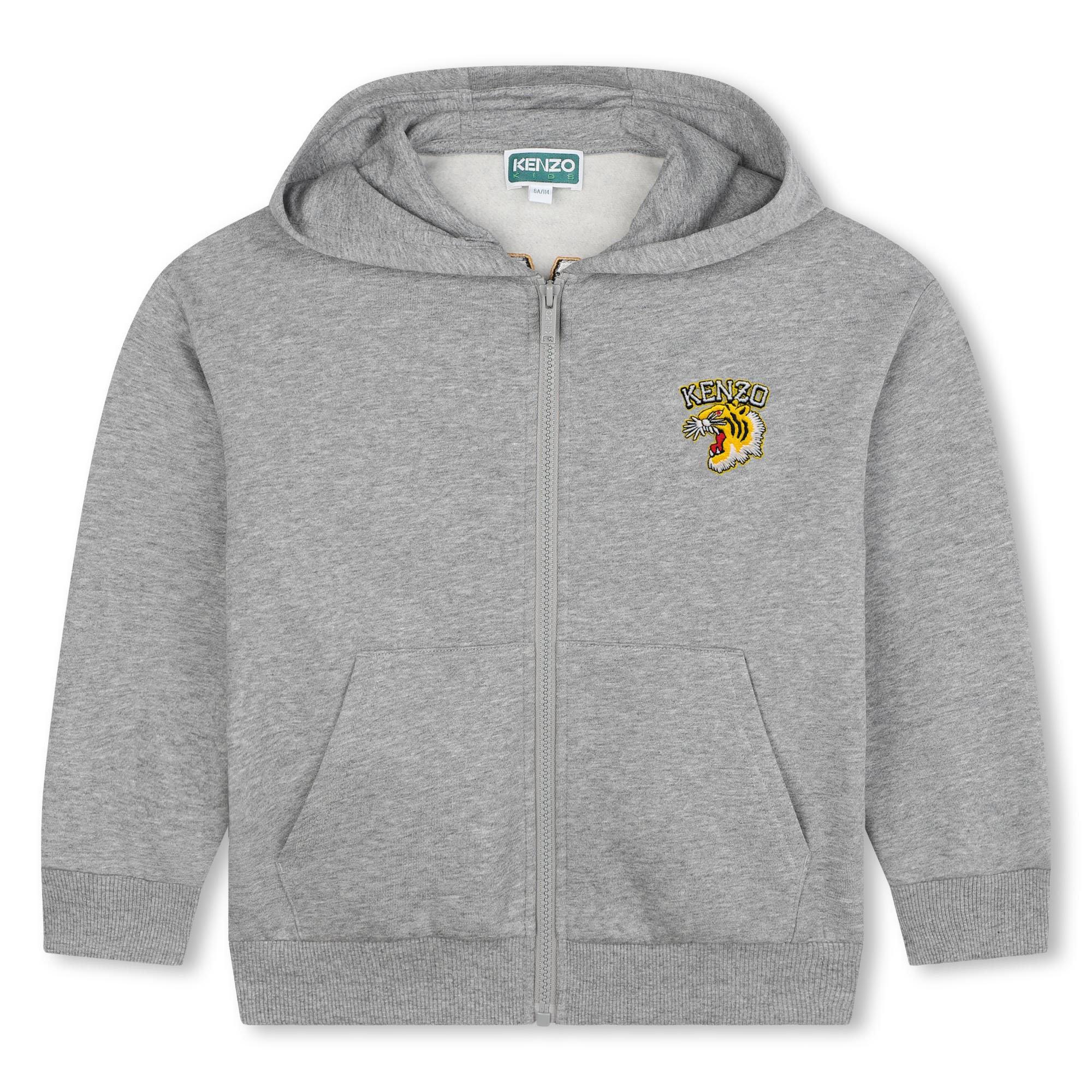 Grey A29 - Kenzo - Logo Zip Hoodie - 3