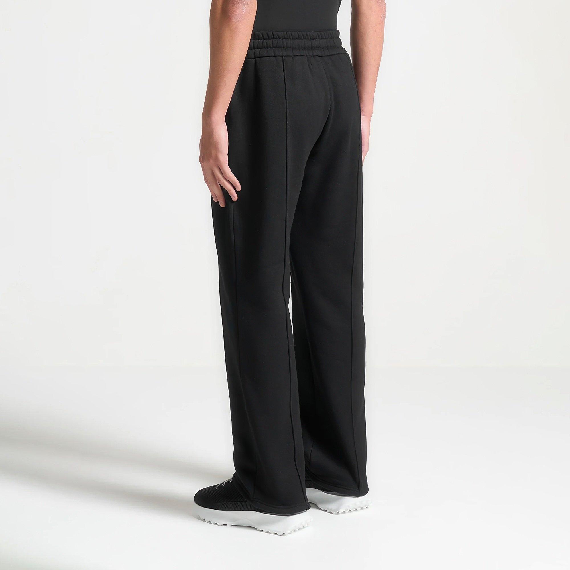 Black - Maniere De Voir - Men’s 420GSM Pintuck Joggers - 4