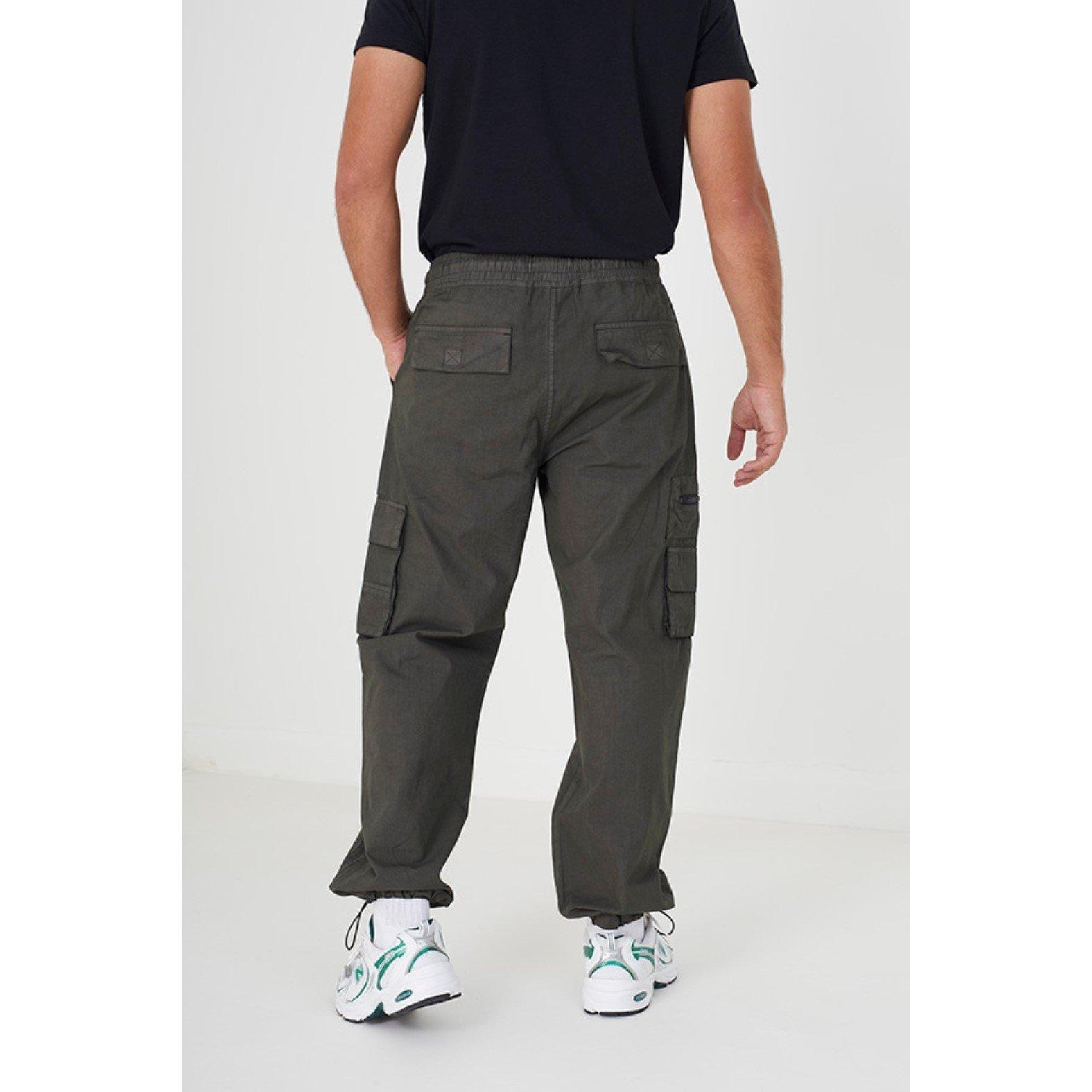 Khaki - Brave Soul - Cargo Trouser - 3